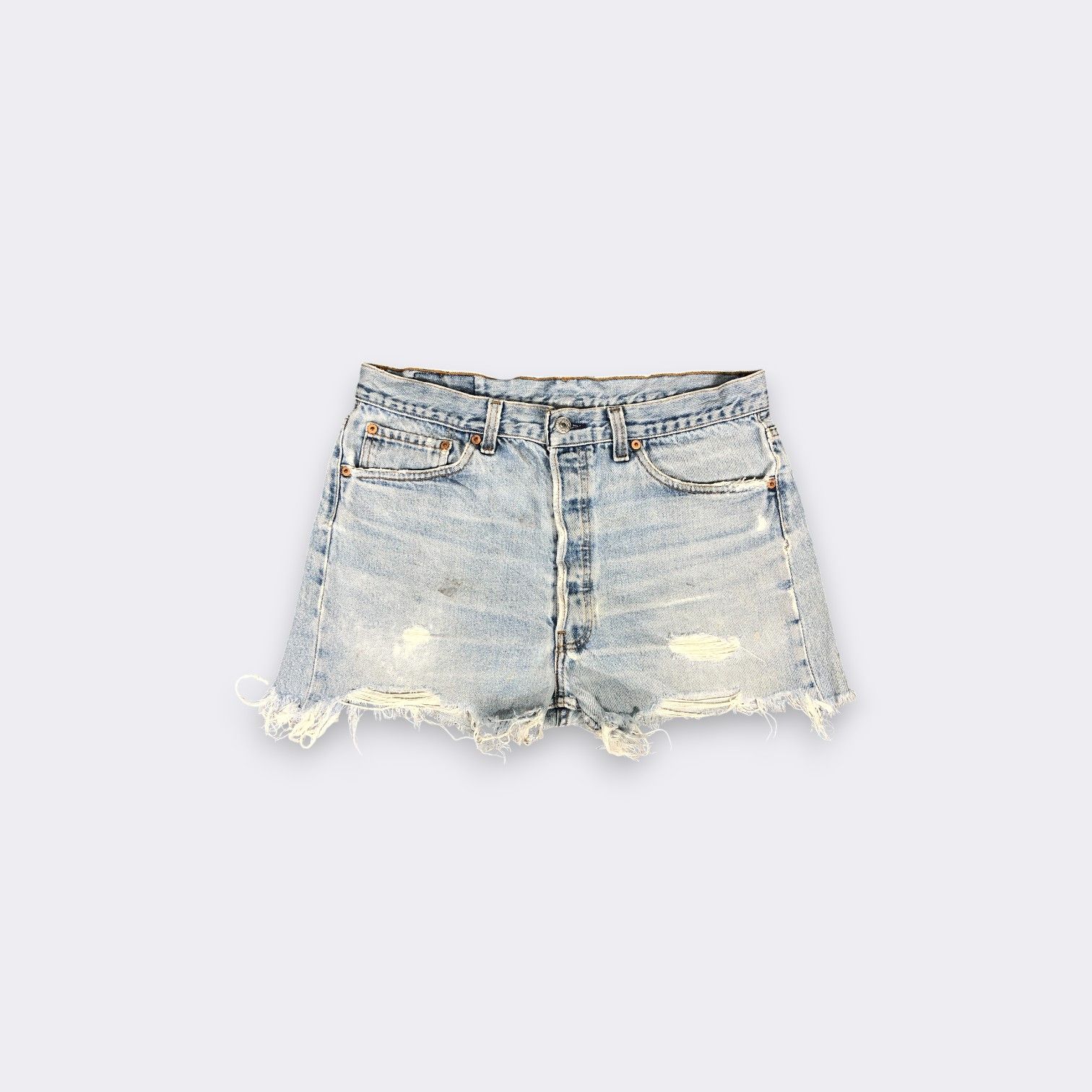 Levi's × Vintage 90s Vintage Levis 501 Jeans Fly Button L1080W Size US 32 / EU 48 - 1 Thumbnail