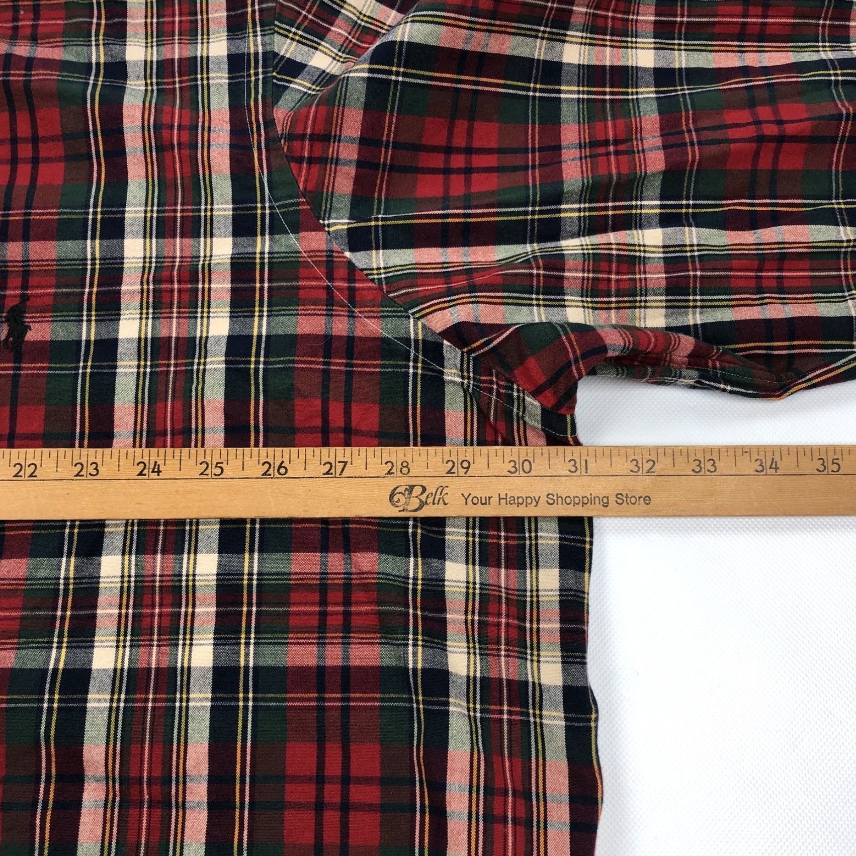 Polo Ralph Lauren Polo Ralph Lauren Shirt 3XB Button-Down Plaid Long Sleeve Men Red Green Blue Cream Logo Embroidered Cotton Casual Classic Preppy 3XB Mens Shirt Size US XXL / EU 58 / 5 - 6 Thumbnail