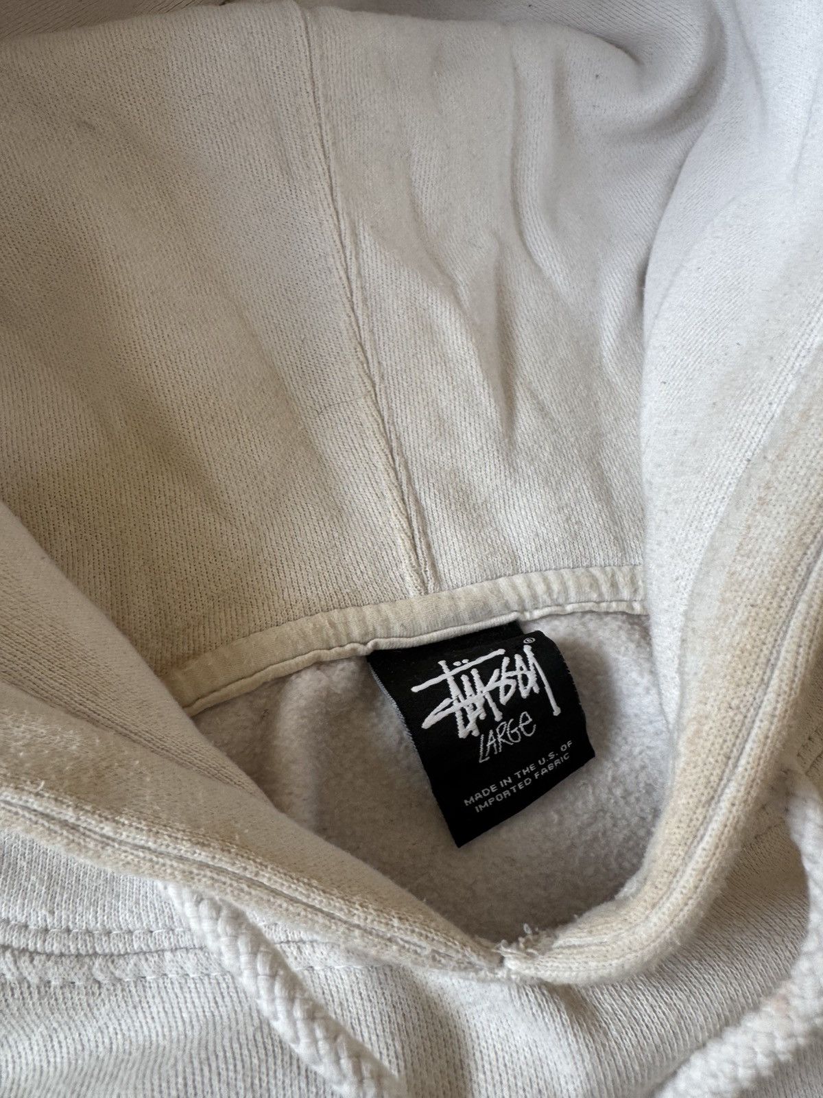 Stussy × Vintage STUSSY DOUBLE LOGO OVERSIZE BAGGY FIT HOODIE Size US L / EU 52-54 / 3 - 12 Thumbnail