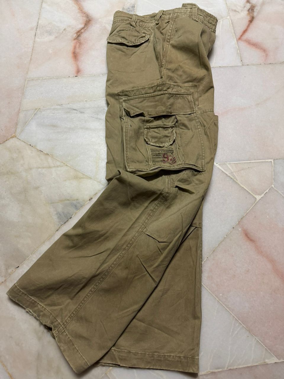 20471120 Baggy💥Vintage Abercrombie Tactical Cargo Big Pocket Distress Size US 32 / EU 48 - 15 Thumbnail