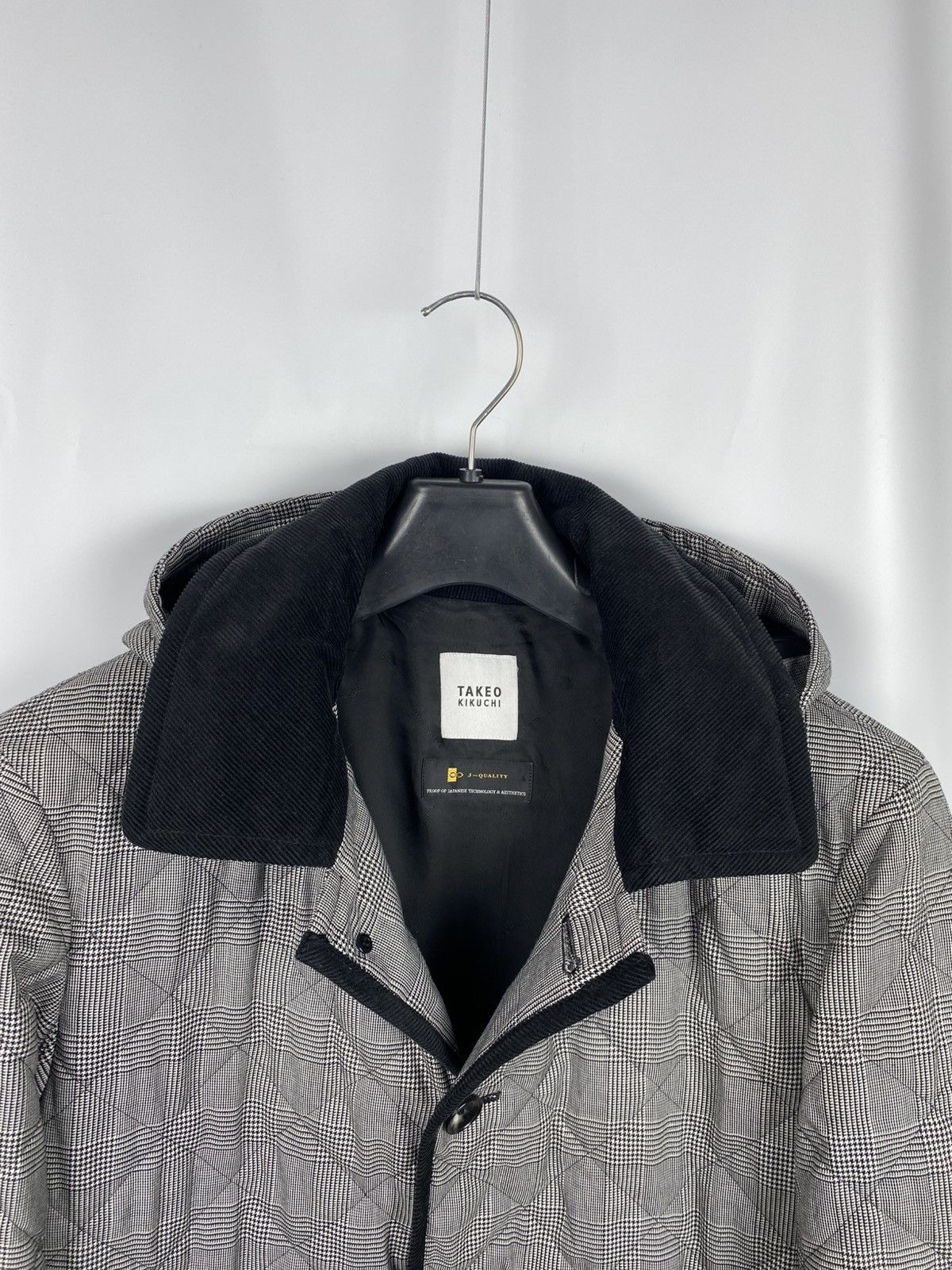 Japanese Brand × Takeo Kikuchi Takeo Kikuchi Plaid Quilted Jacket Hooded size 3 Size US M / EU 48-50 / 2 - 6 Thumbnail