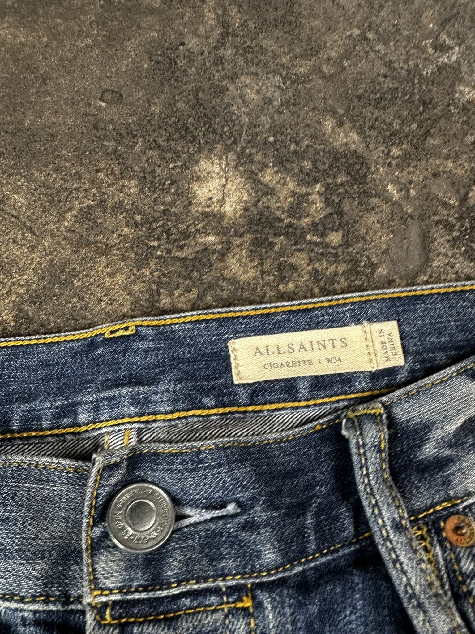 Allsaints Allsaints Faded Straight Jeans Pants Size US 34 / EU 50 - 8 Thumbnail