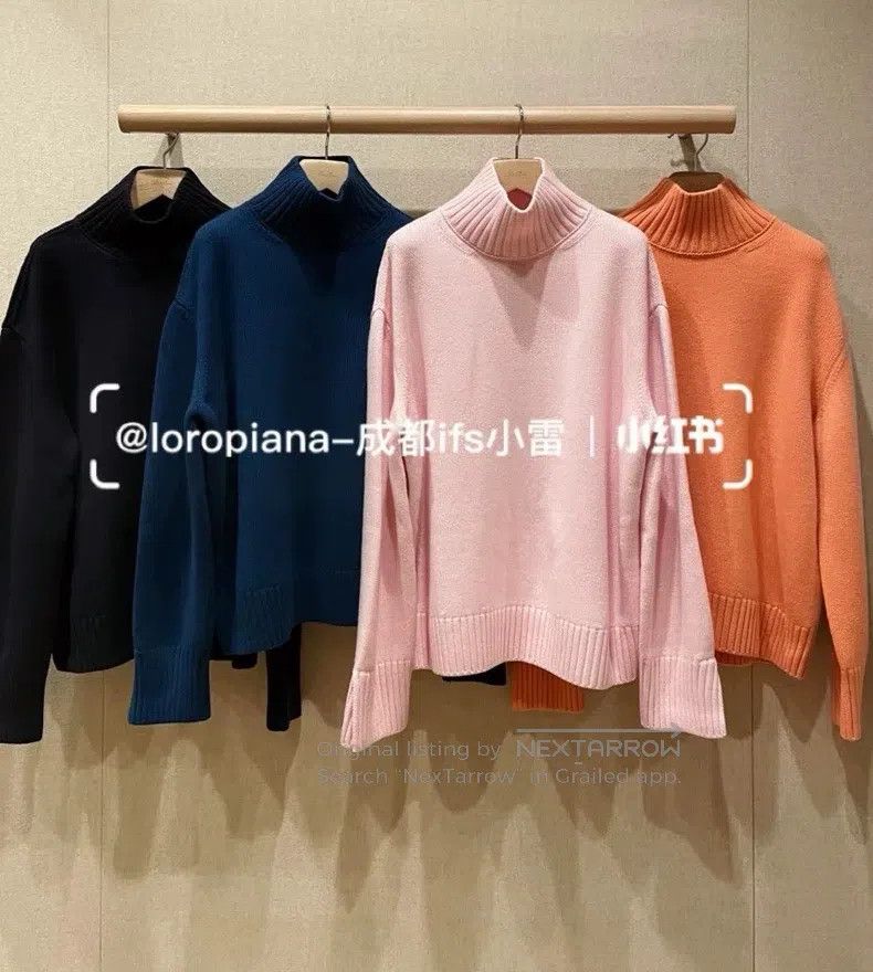 Loro Piana Loro Piana Pink Volcano Neck Cashmere Sweater Size M / US 6-8 / IT 42-44 - 4 Thumbnail