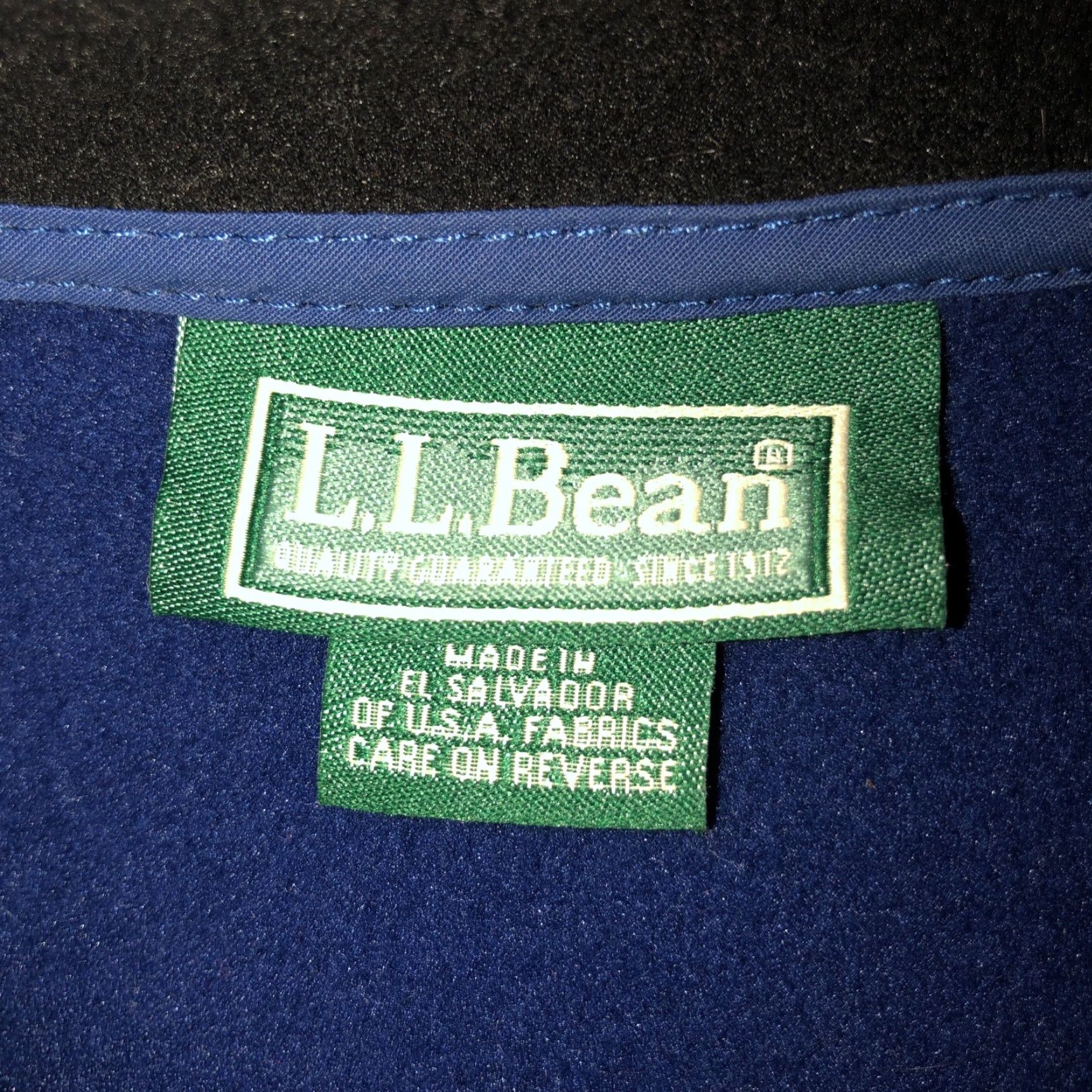 Vintage L.L. Bean Fleece Jacket Blue Casual Zip Mens Medium Size US M / EU 48-50 / 2 - 4 Thumbnail