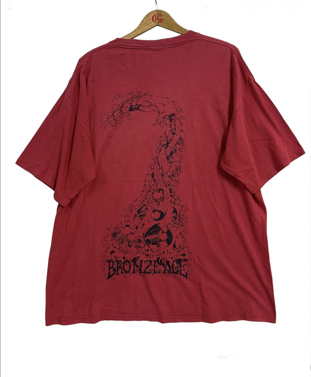 Powell Peralta × Vintage Vintage 90’s Bronze Age T shirt Skateboard Screaming Hand Size US XL / EU 56 / 4 - 1 Thumbnail