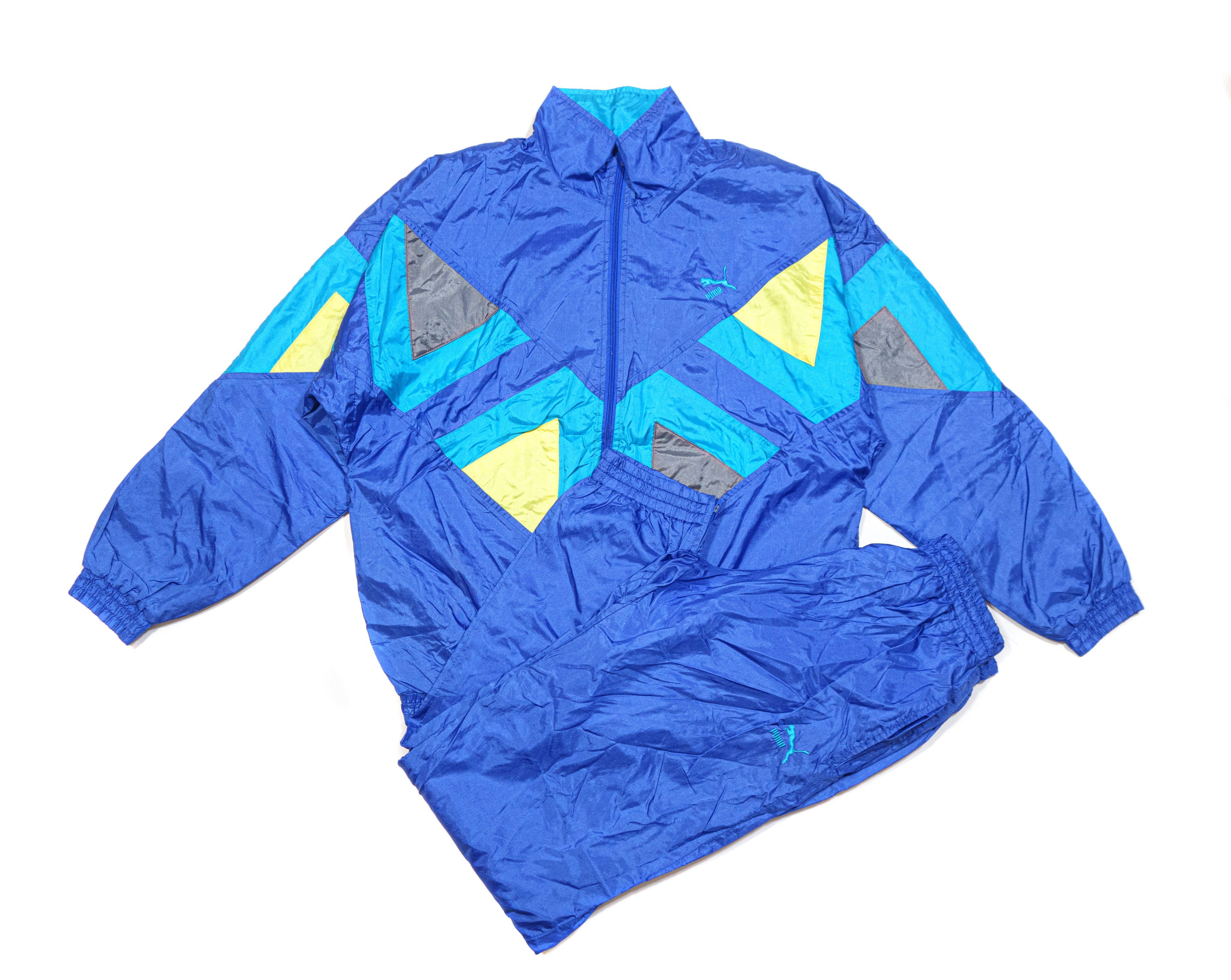 Puma 90S Logo Nylon Sport Suit Size US M / EU 48-50 / 2 - 1 Thumbnail