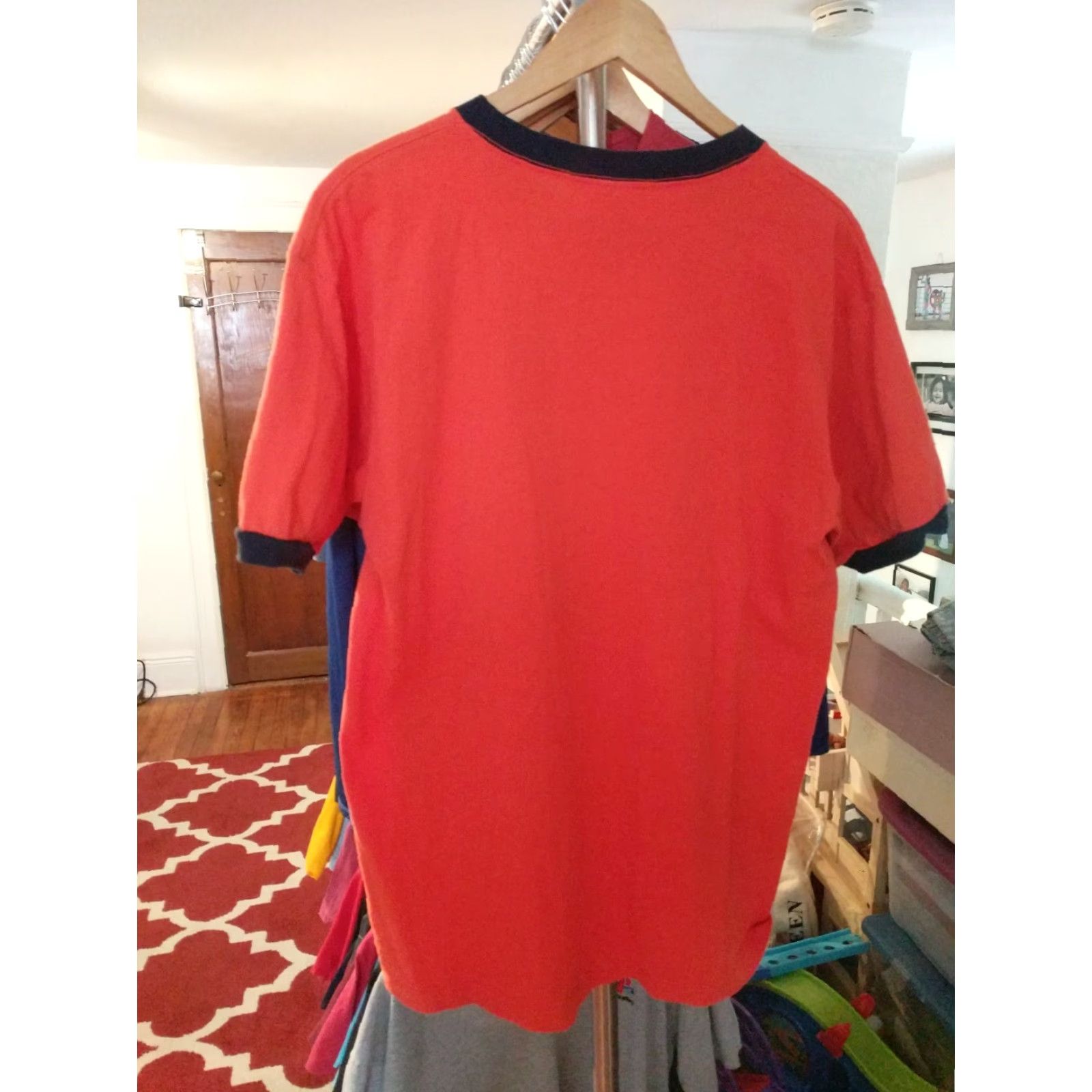 Vintage VINTAGE Majestic NY Mets T Shirt Made In The USA Men's L Orange 2005 Mets USA Mens L Size US L / EU 52-54 / 3 - 3 Thumbnail