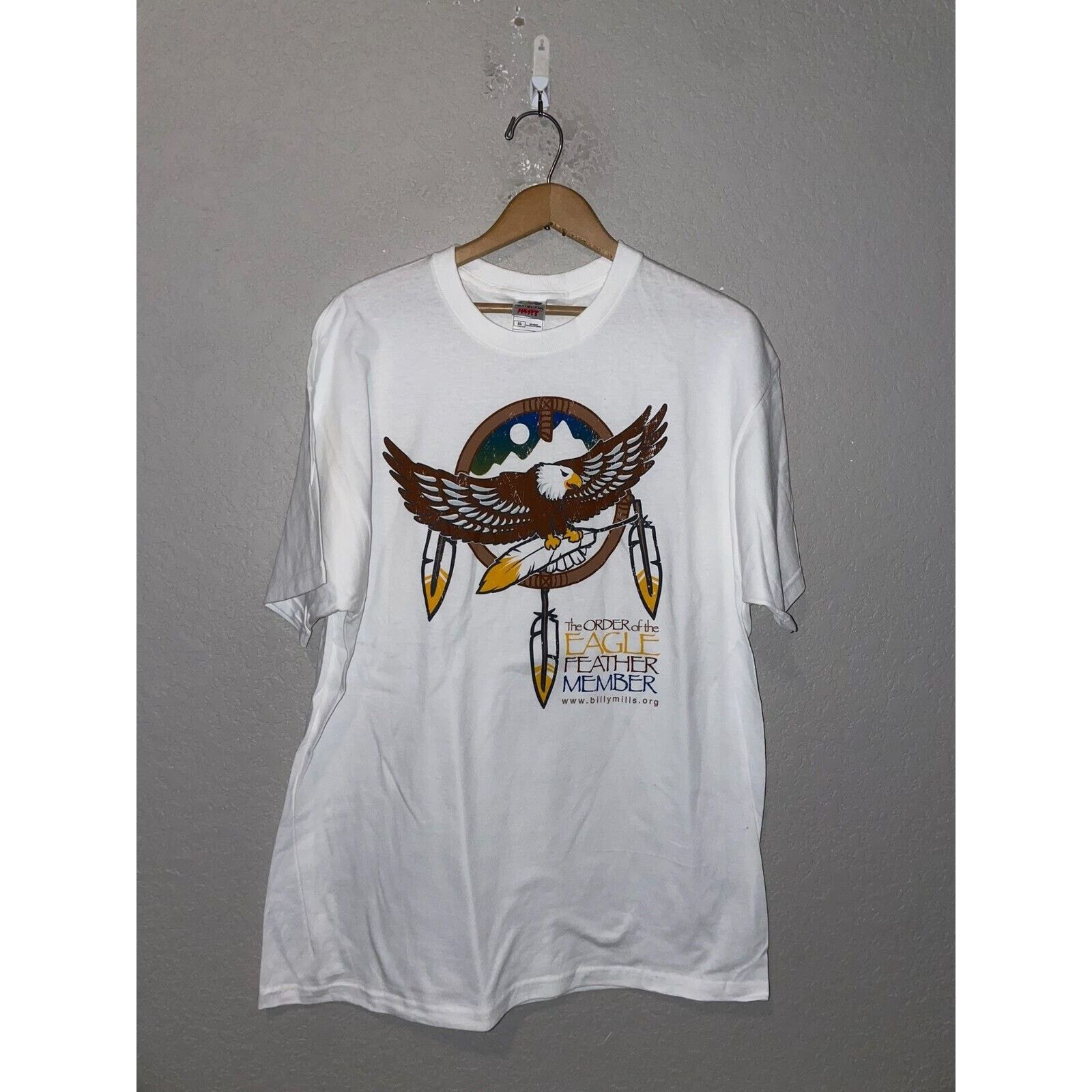 Fruit Of The Loom Vintage Eagle Shirt The Order Of The Eagle Billy Mills Shirt Size US XL / EU 56 / 4 - 1 Thumbnail