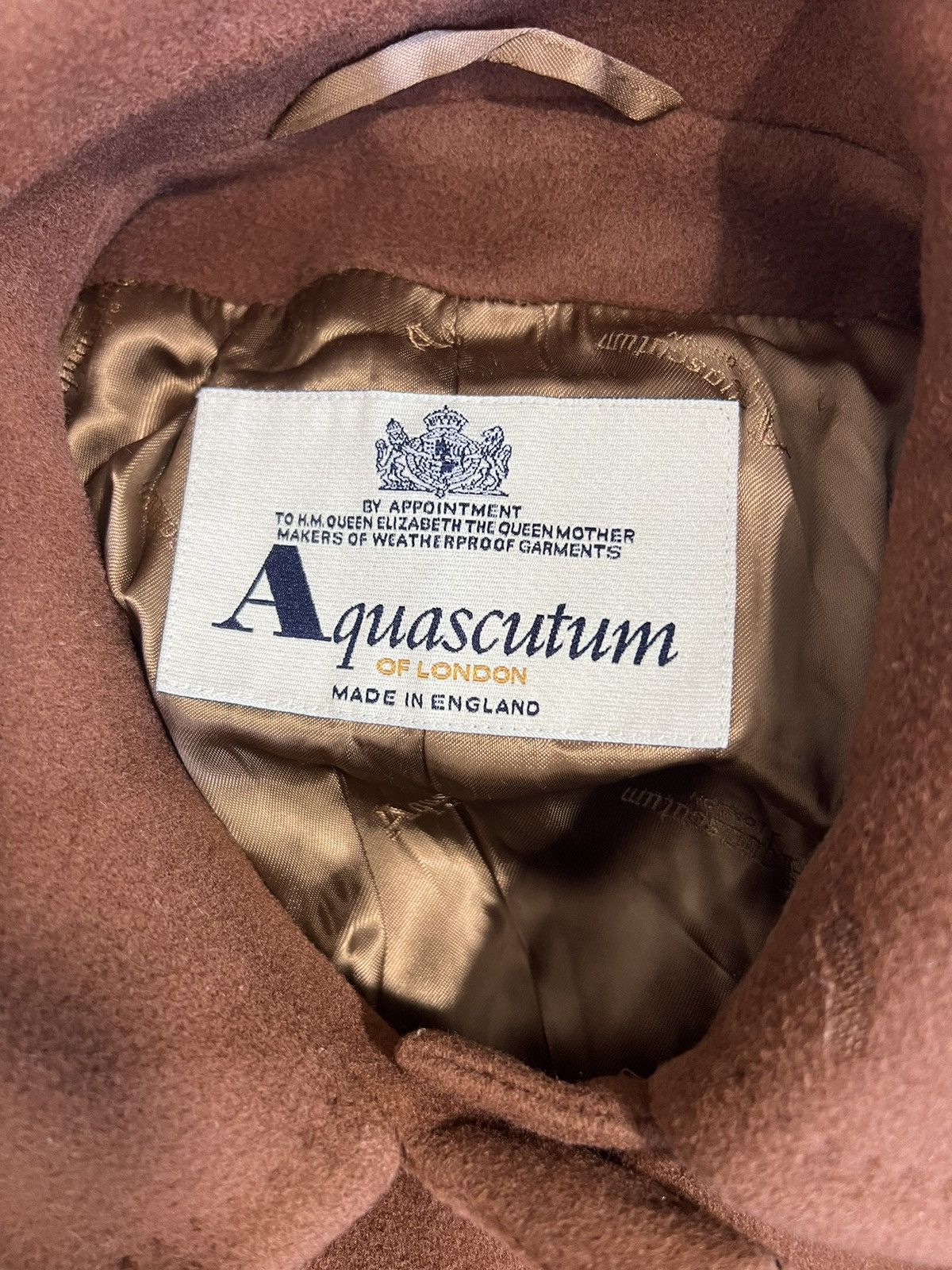 Aquascutum Coat Aquascutum cashmere & wool brown classic Size L / US 10 / IT 46 - 4 Thumbnail