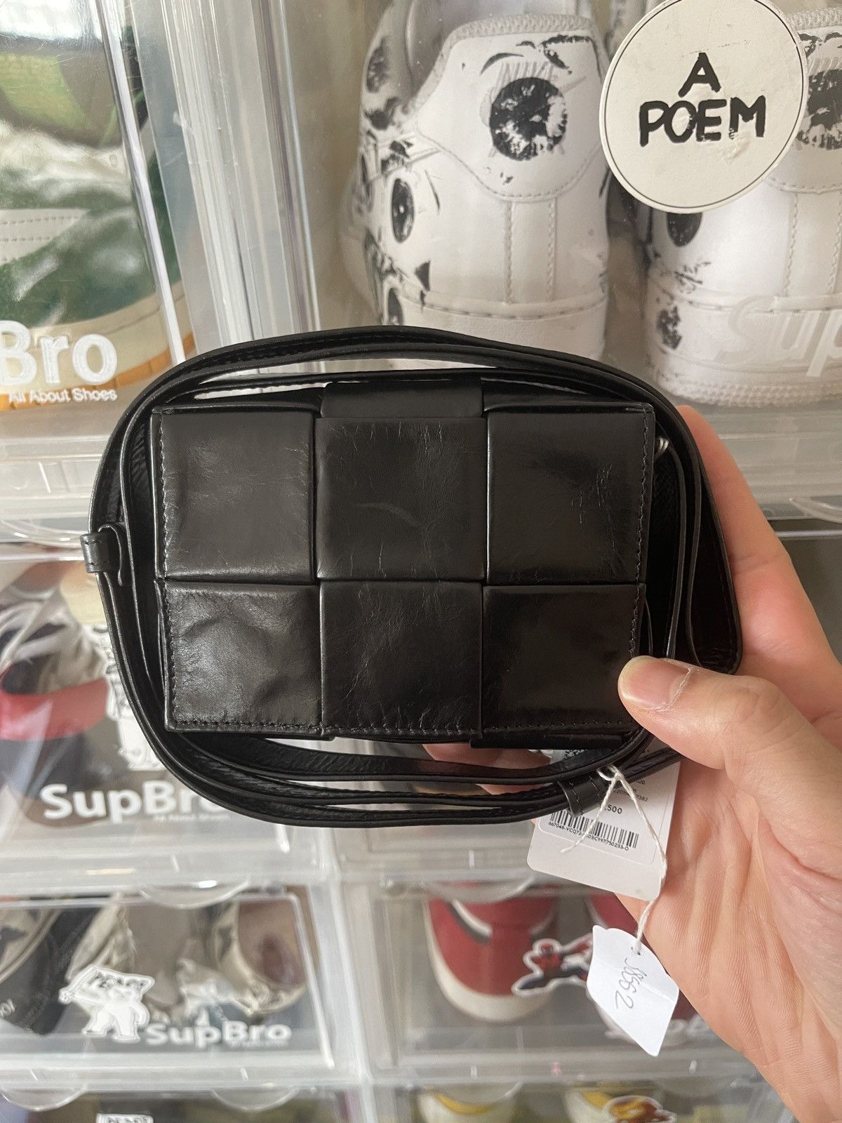 image of Bottega Veneta Candy Cassette in Black, Women's