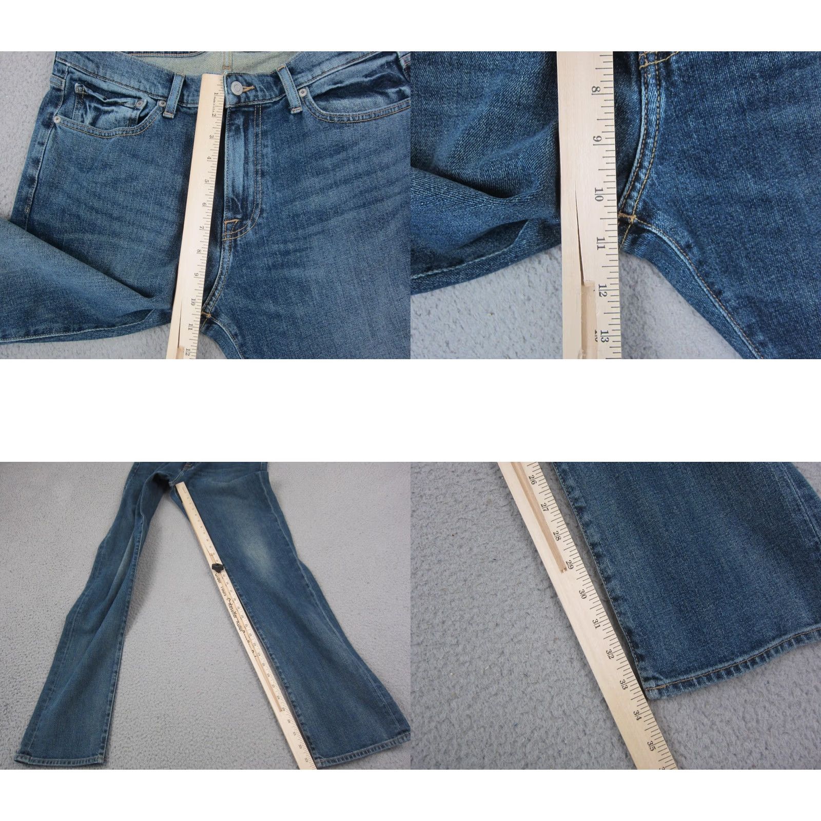 Lucky Brand Lucky Brand Jeans Mens 32x34 Blue Athletic Slim Straight Denim Medium Wash 90s USA Size US 32 / EU 48 - 9 Thumbnail