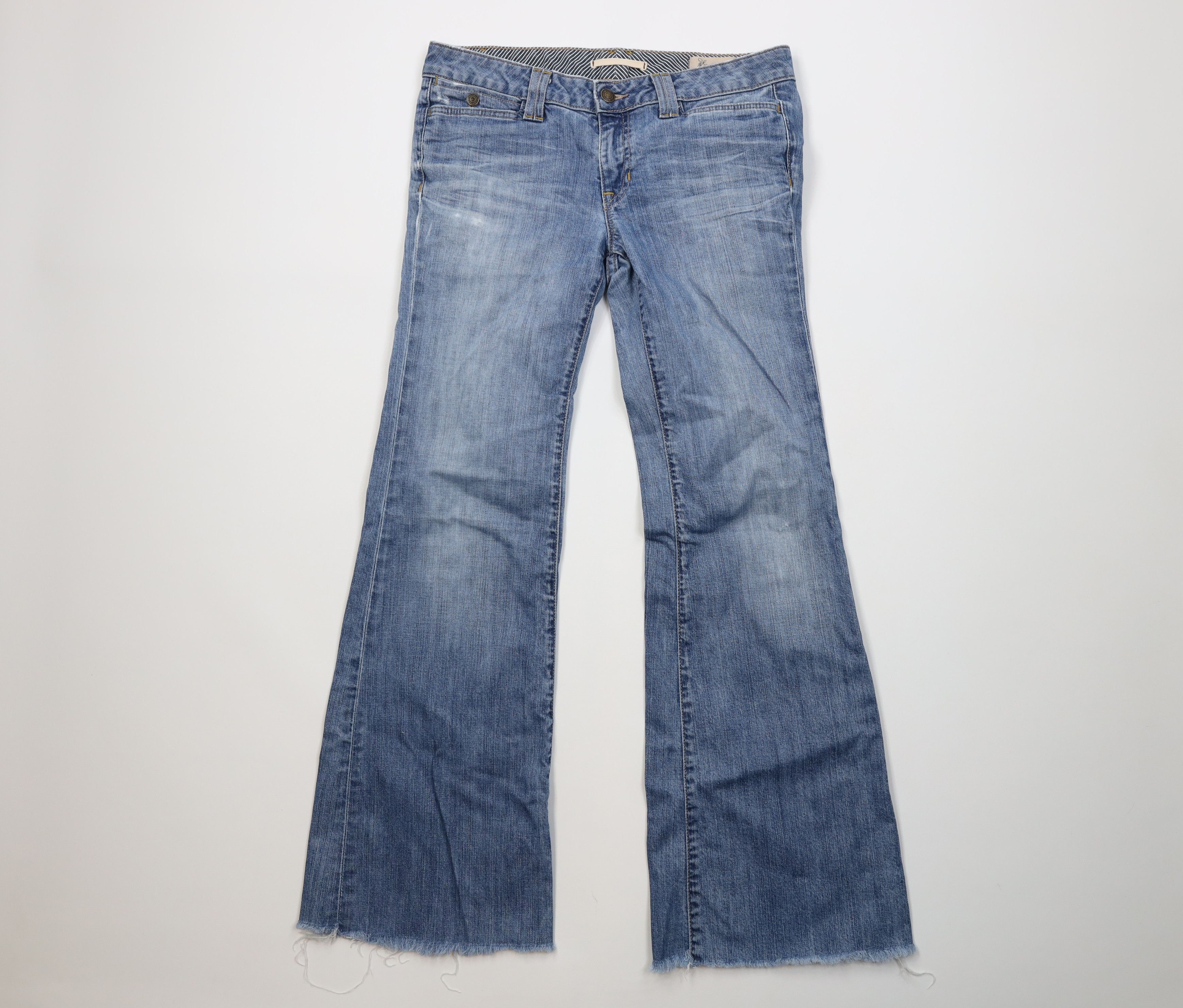 Gap Vintage Y2K Gap Babydoll Flared Wide Leg Denim Jeans Blue Size 27" / US 4 / IT 40 - 1 Thumbnail