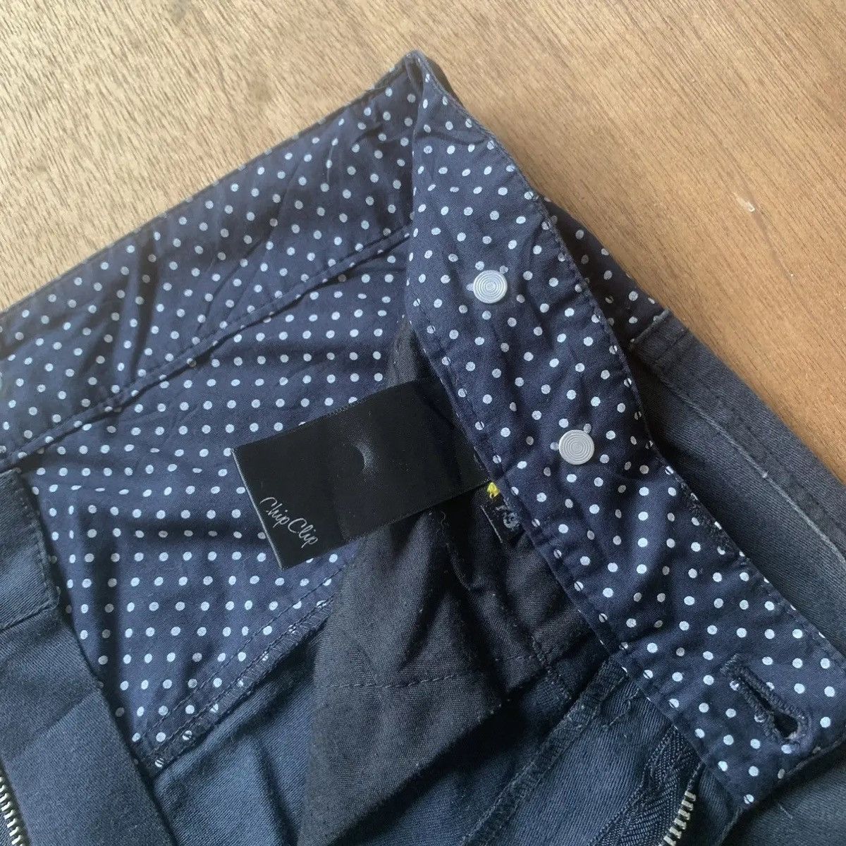 Japanese Brand 🔥 SALE 🔥 GHOSTLES TROUSERS CHIP CHIP SUSPENDERS DROP PANTS Size US 31 - 6 Thumbnail