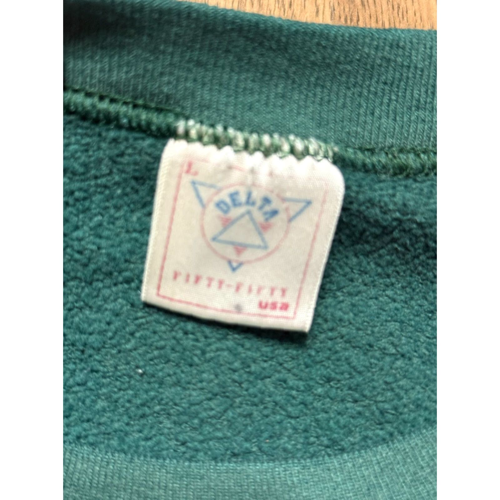 Delta VINTAGE Delta Sweater Men's Large Wisconsin Green Bay Packers NFL Team Apparel Sweater Pullover Crew Neck Green Cotton Regular Size US L / EU 52-54 / 3 - 6 Thumbnail