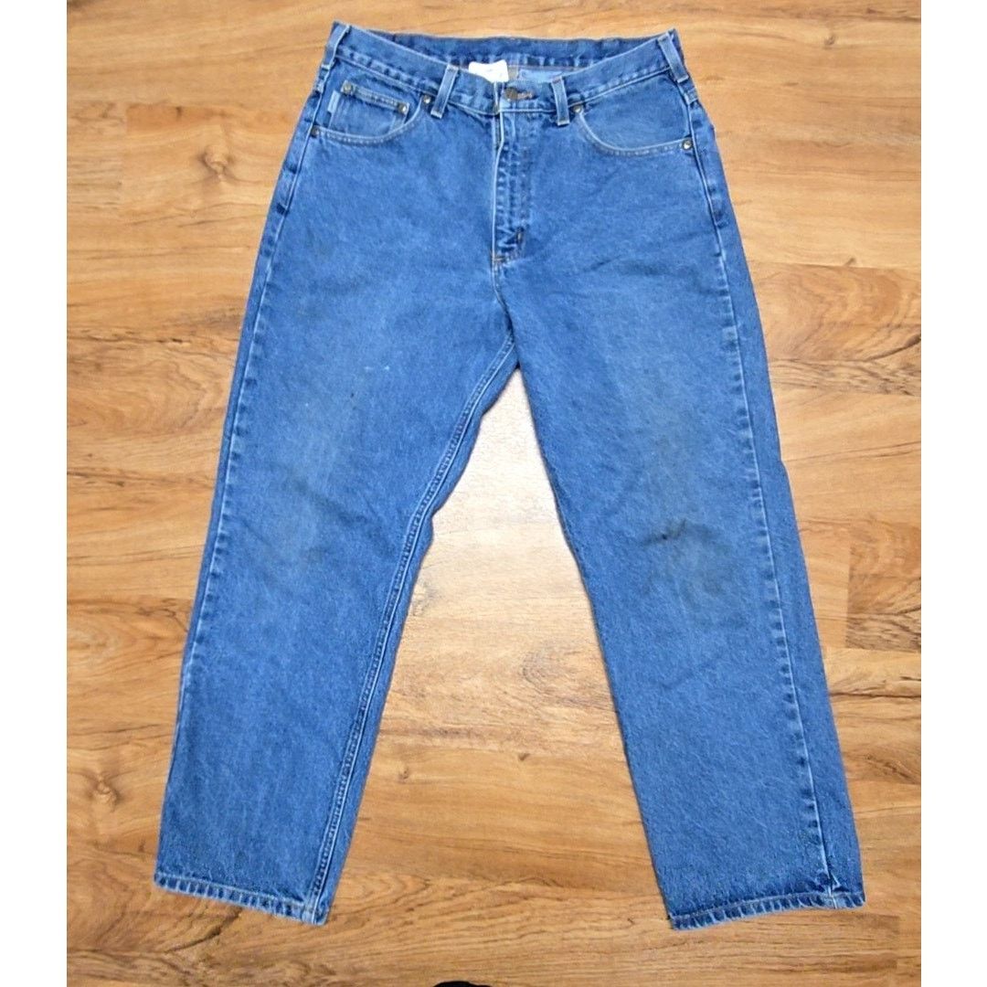 Carhartt Carhartt Jeans Classic Fit Blue Denim Workwear 36x30 Size US 36 / EU 52 - 6 Thumbnail
