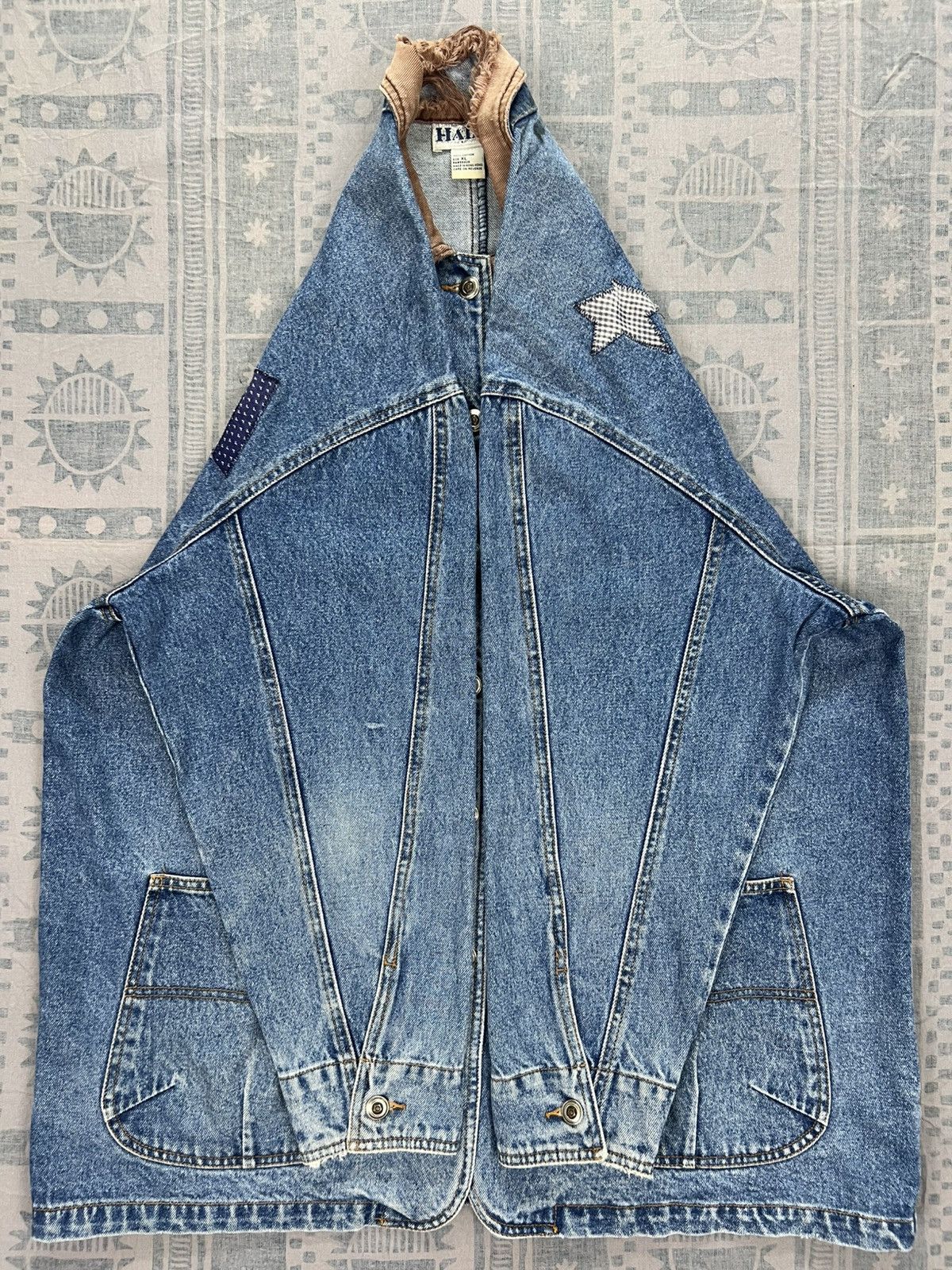 Vintage Haik’s Dirty Distressed Denim Chore Jacket Size XL / US 12-14 / IT 48-50 - 5 Thumbnail