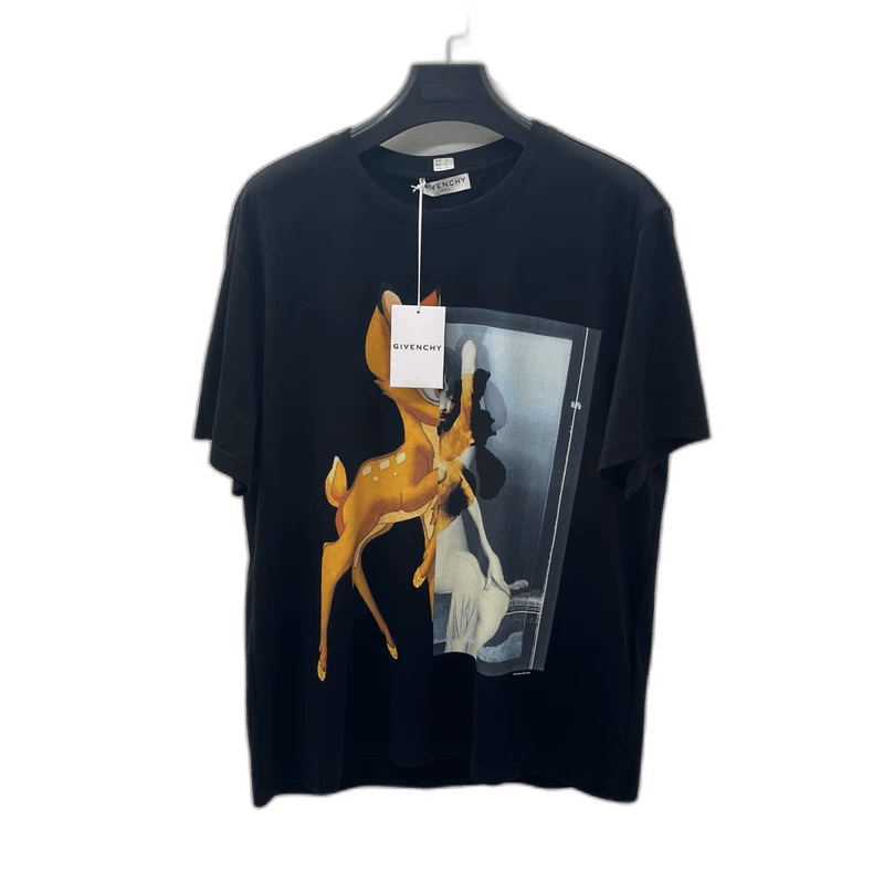 Comme des Garcons Black Short Sleeve Bambi Graphic T-Shirt Size US M / EU 48-50 / 2 - 1 Thumbnail