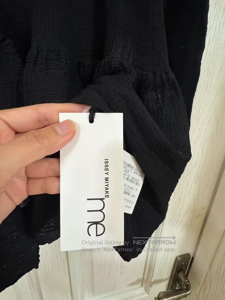 Issey Miyake Issey Miyake size:one size Black Crepe Long-sleeve Top Size XXS / US 00 / IT 34 - 8 Thumbnail