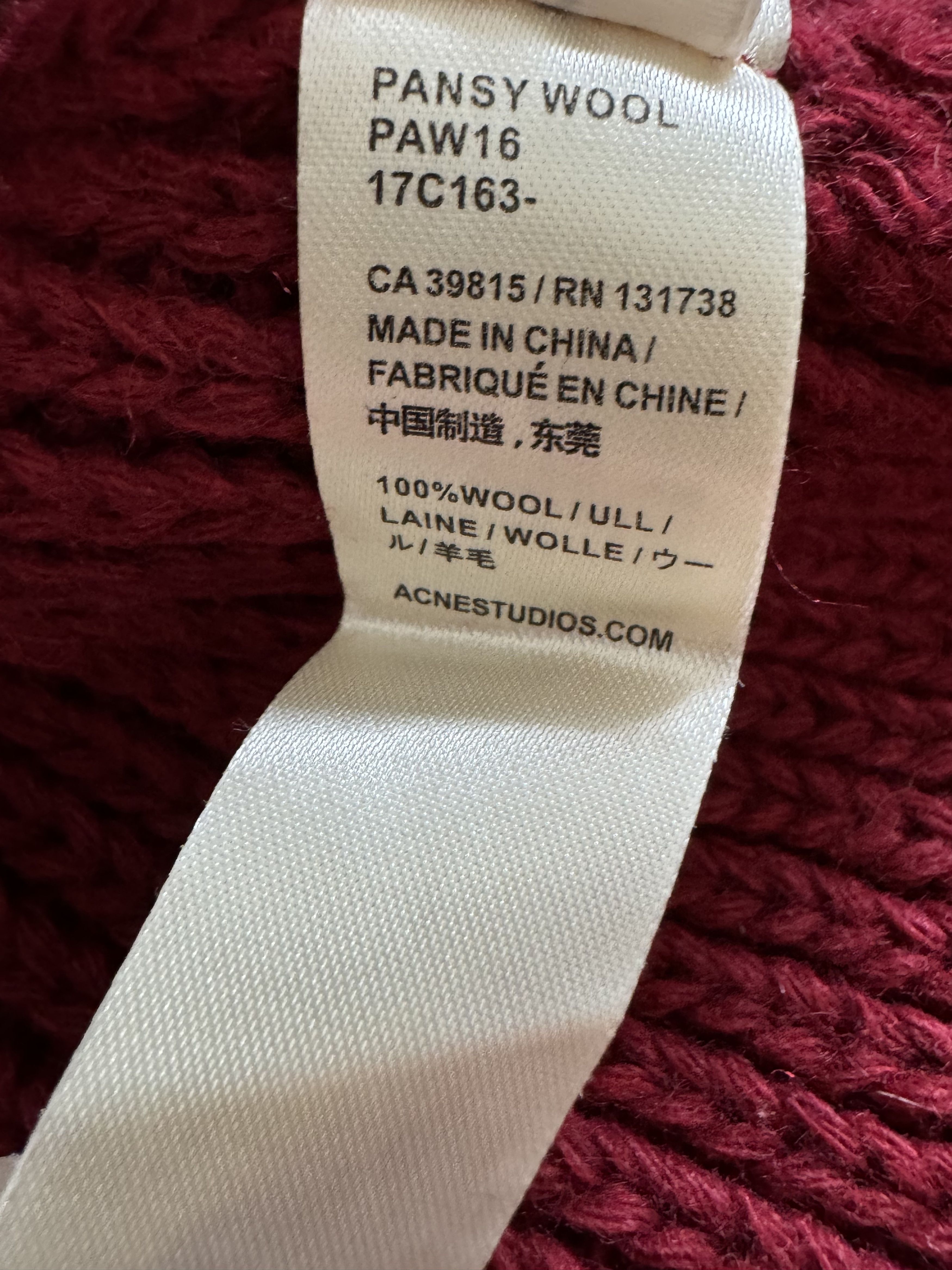 Acne Studios Acne Studios pansy wool paw16 Size ONE SIZE - 7 Thumbnail