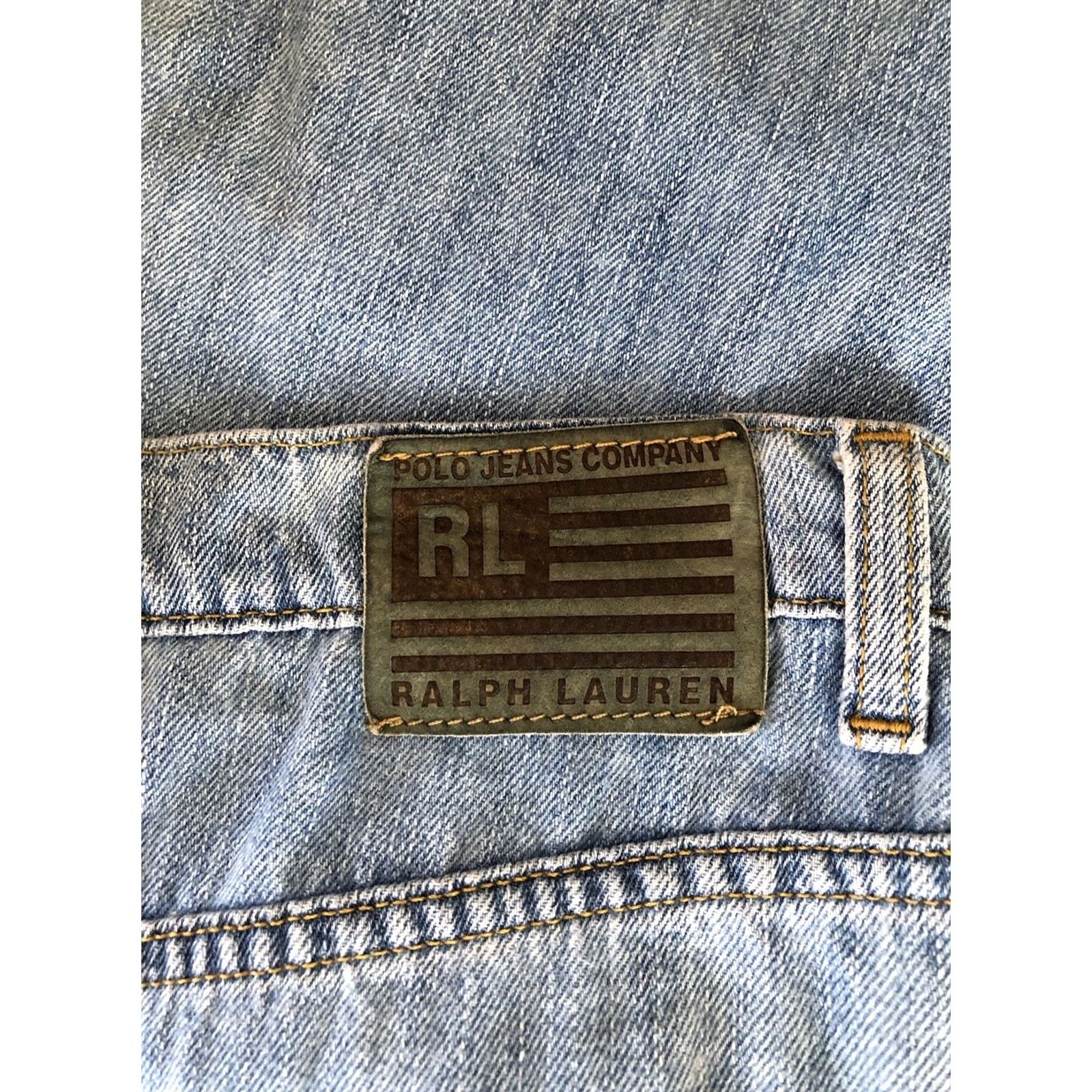 Ralph Lauren VINTAGE Ralph Lauren mini skirt 10 Lt blue Jean denim 30"W straight anne Y2K 90s Skirt Women XS-XL? Size 32" / US 10 / IT 46 - 4 Thumbnail