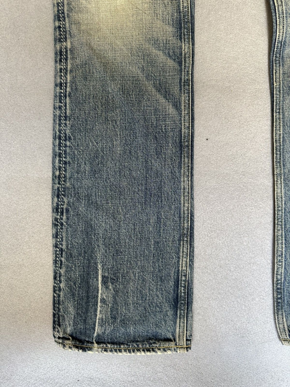 Japanese Brand Rodeo Crowns Japan Blue Faded Distressed Denim Size US 31 - 5 Thumbnail