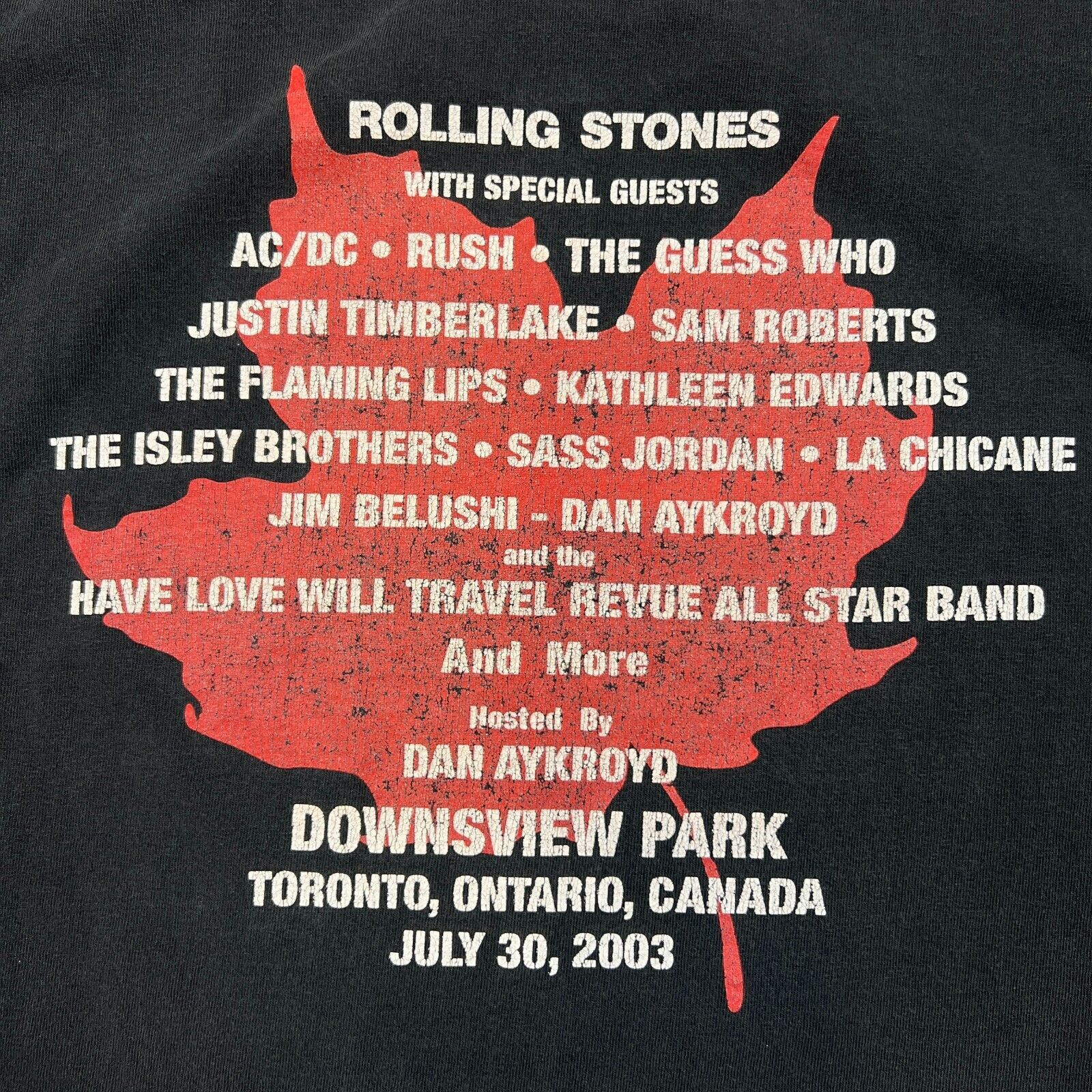 Band Tees × Gildan × Vintage 2003 Molson Canadian Rocks T Shirt XL Toronto Faded Band Tee Size US XL / EU 56 / 4 - 4 Thumbnail