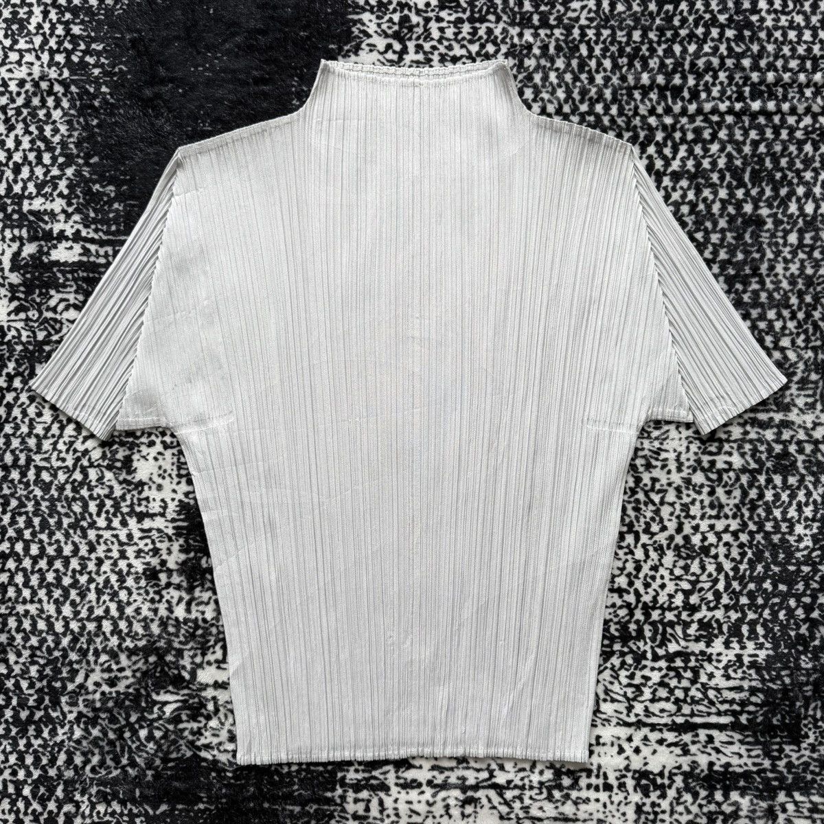 Pleats Please Issey Miyake Short Sleeve Mockneck Top