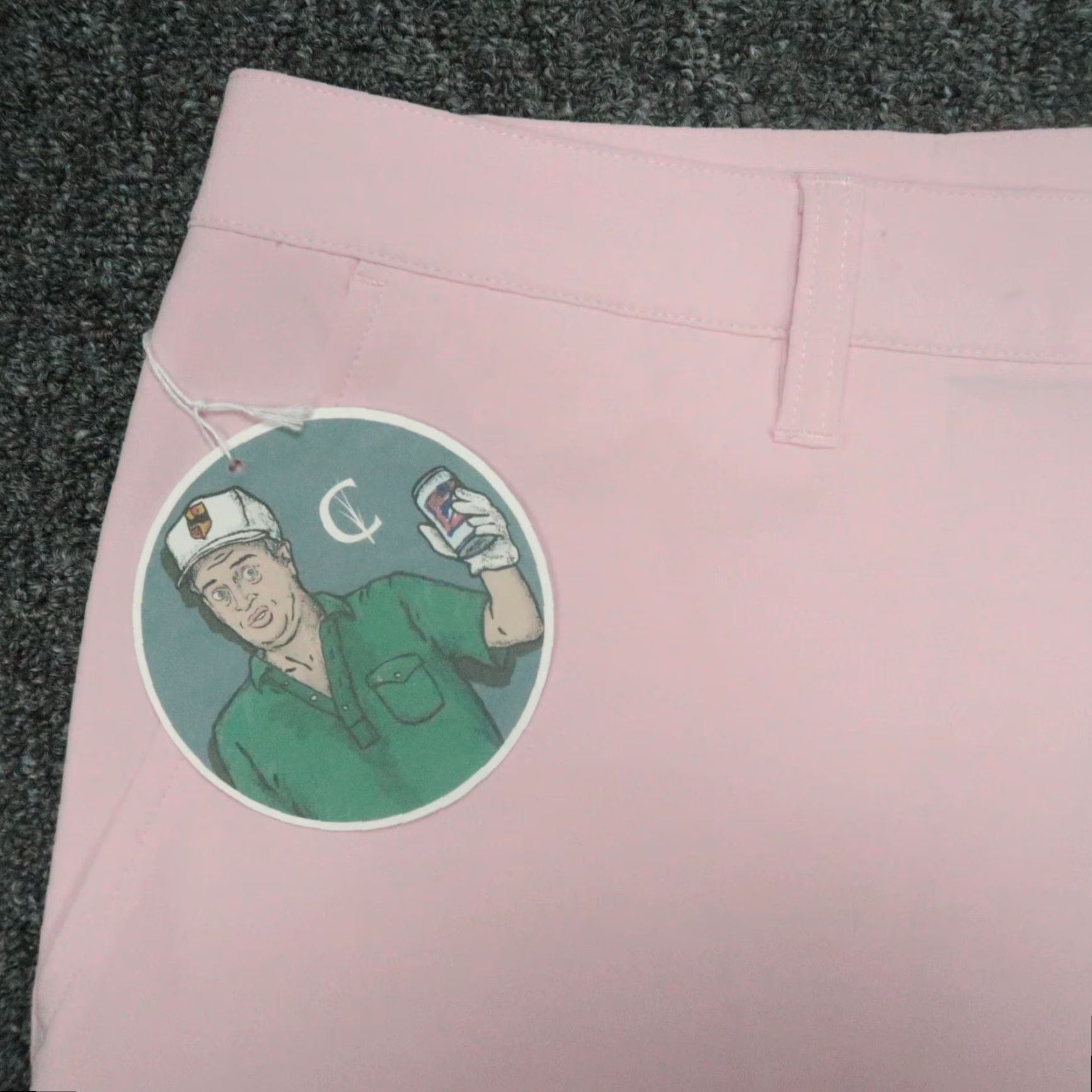 Vintage Criquet Shorts Mens 33 Pink Anytime Performance Lightweight Chino Stretch NWT Size US 33 - 2 Thumbnail