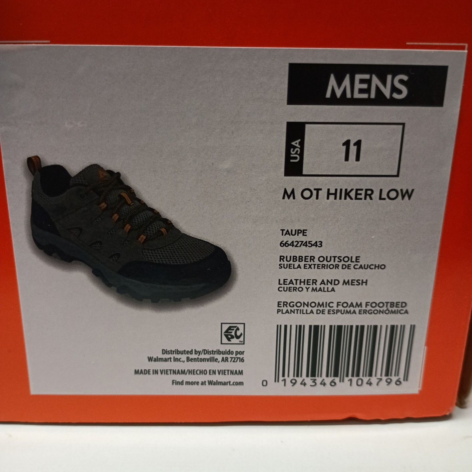 Other Ozark Trail Men Hiking Shoes Size 11 Low Hiker Taupe Leather Size US 11 / EU 44 - 9 Thumbnail