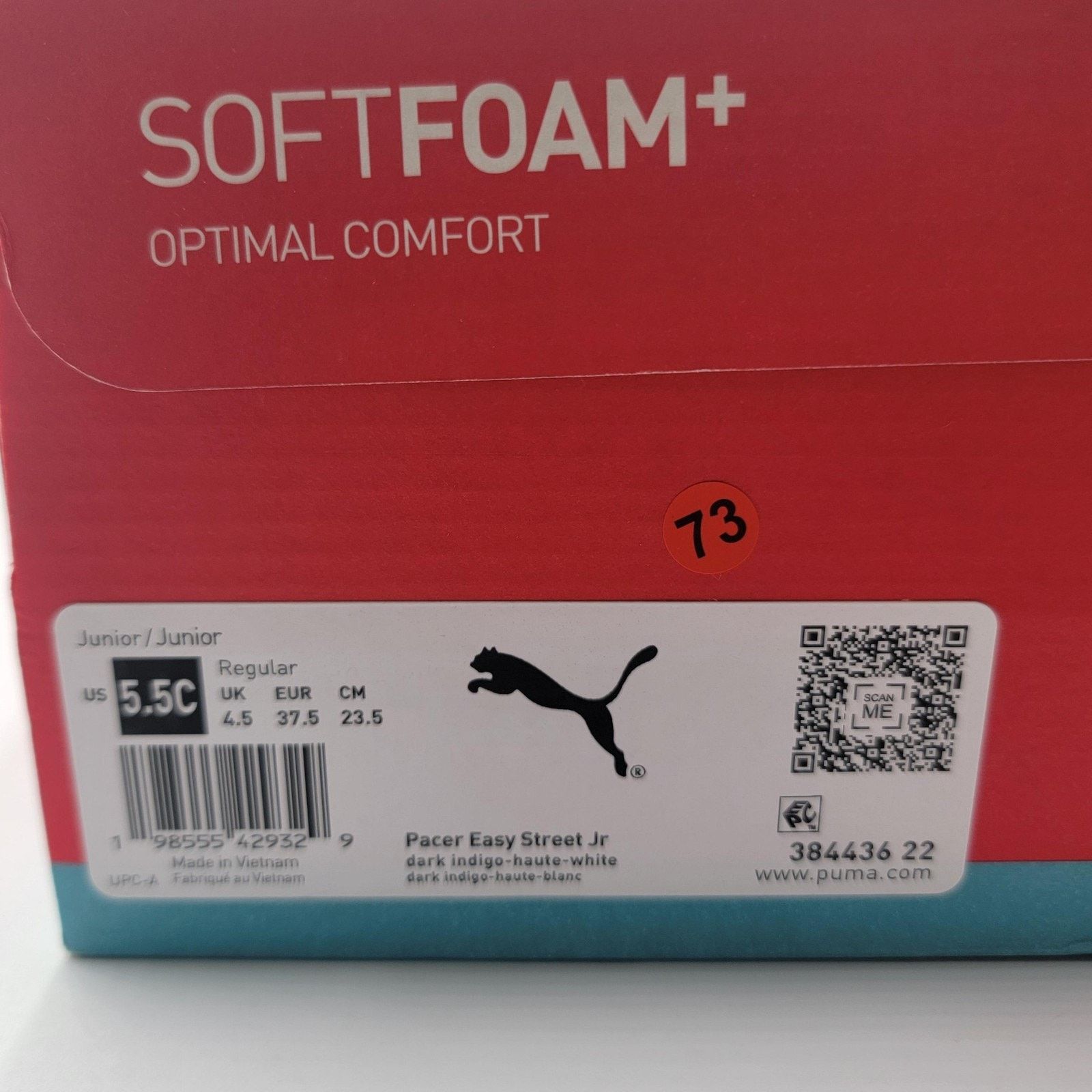 Puma Puma Pacer EasyStreet Youth Sz 5.5C SoftFoam ComfortSneakers Size US 5.5 / IT 35.5 - 10 Thumbnail