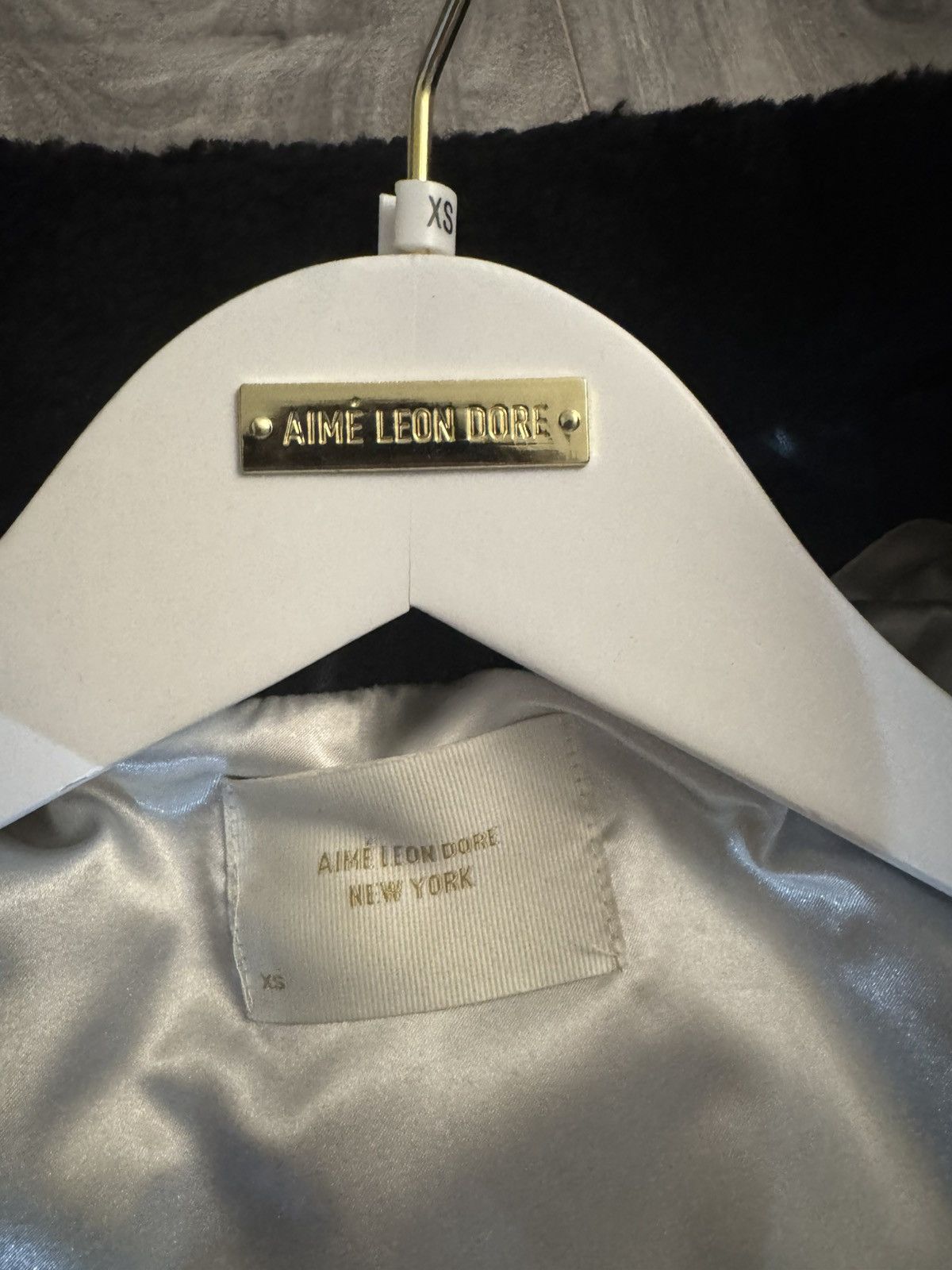 Aime Leon Dore Aime Leon Dore Black N1 Leather Shearling Deck Jacket Size US XS / EU 42 / 0 - 6 Thumbnail