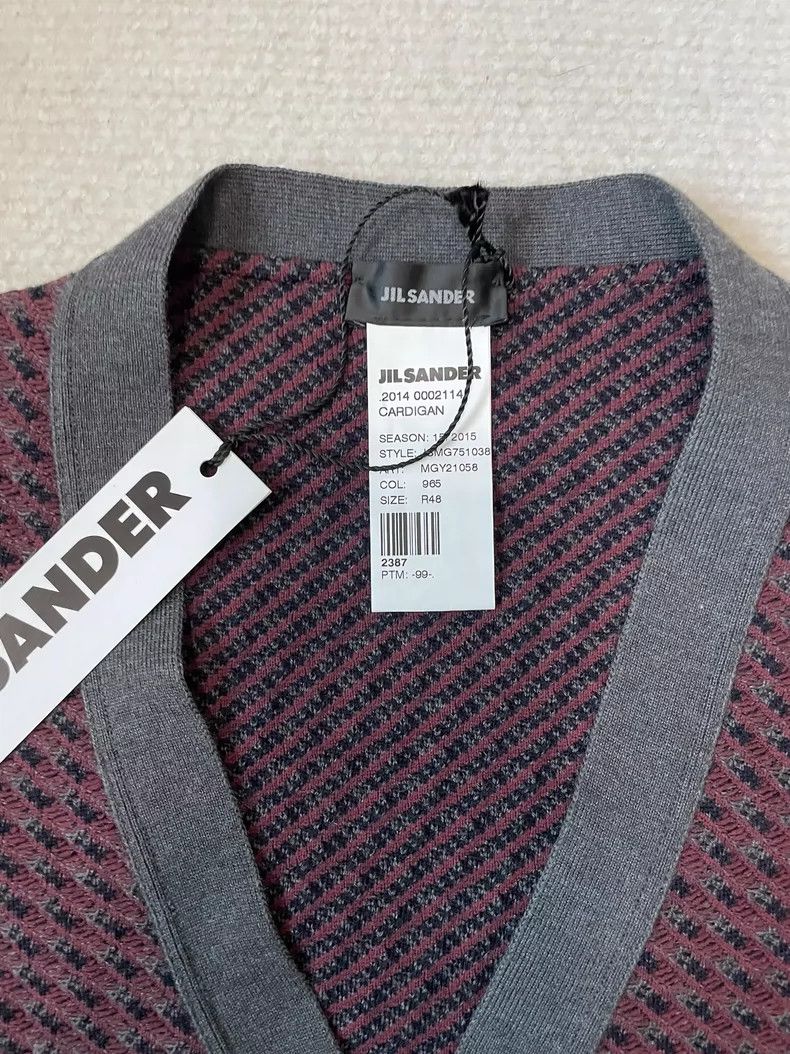 Jil Sander Jil Sander Special weave cardigan with unique silhouette Size M / US 6-8 / IT 42-44 - 3 Thumbnail