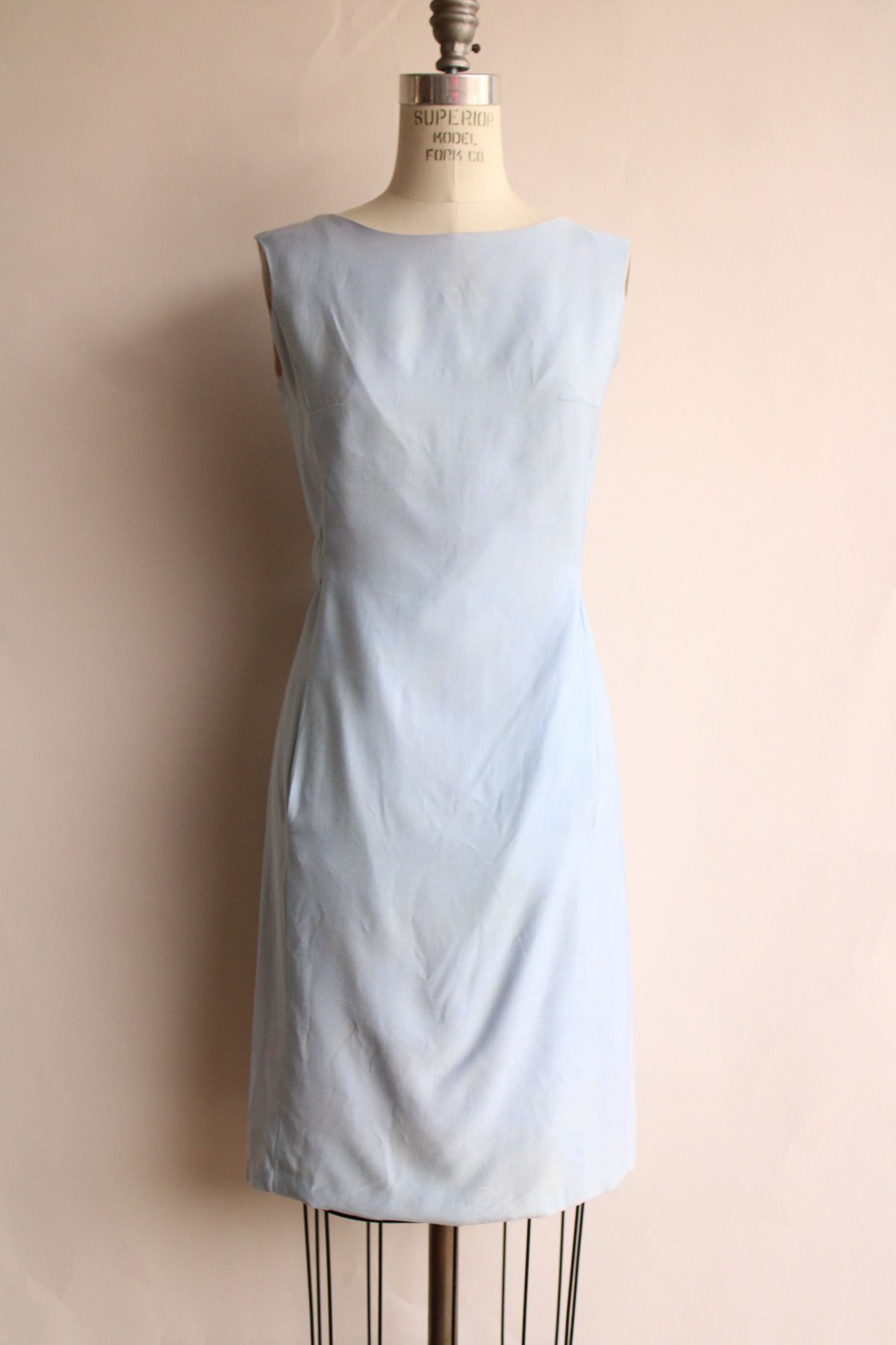 Vintage Vintage 1960s Dress with Pockets, Emma Domb Pale Blue, Matc Size M / US 6-8 / IT 42-44 - 3 Thumbnail