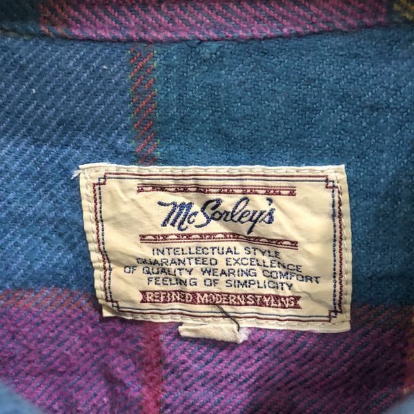 Flannel × Vintage Vintage Mc Sorleys Plaid Tartan Flannel Shirt 👕 Size US M / EU 48-50 / 2 - 4 Thumbnail
