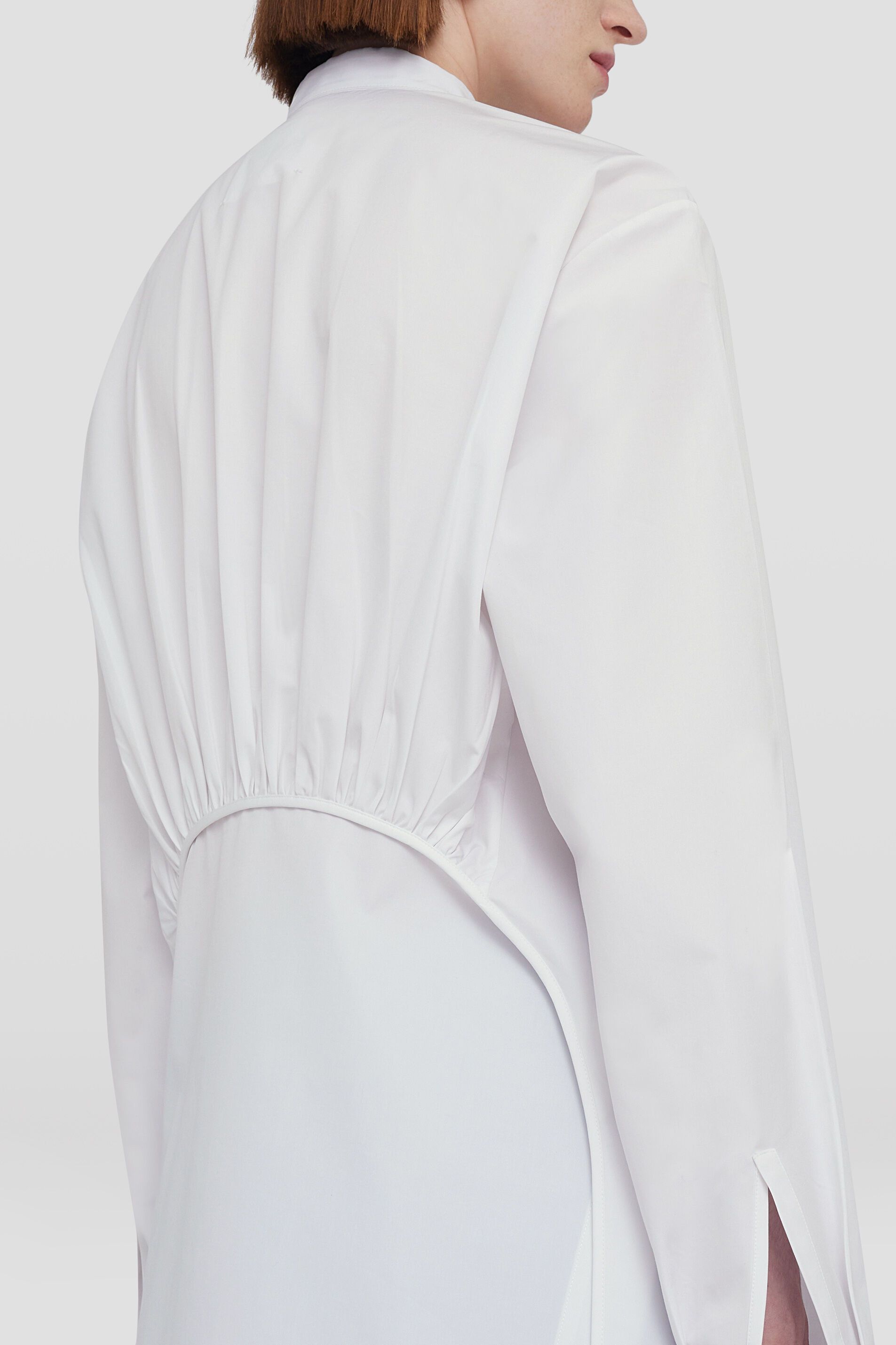 Jil Sander o1y1025 Solid Color Shirt in White Size XS / US 0-2 / IT 36-38 - 2 Thumbnail