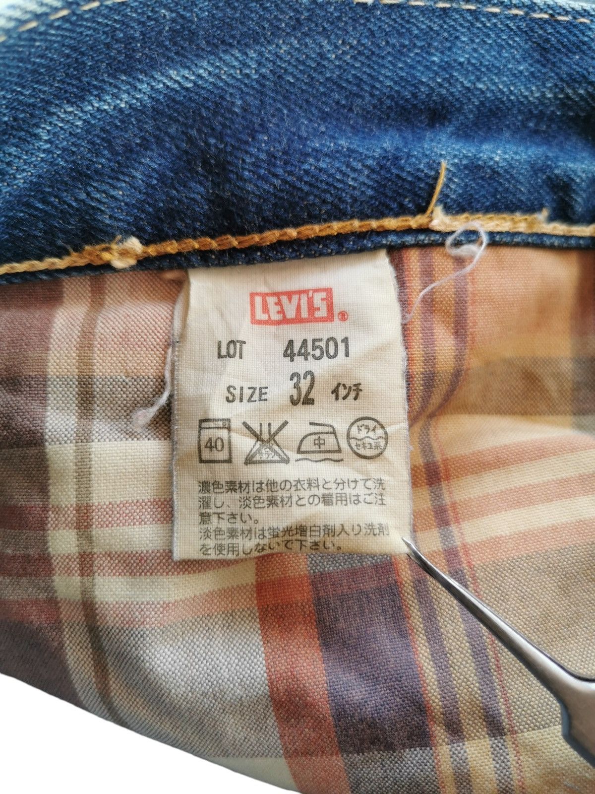 Le Grande Bleu (L.G.B.) Levis Vintage Clothing LVC Selvedge Denim Jeans Size US 31 - 11 Thumbnail