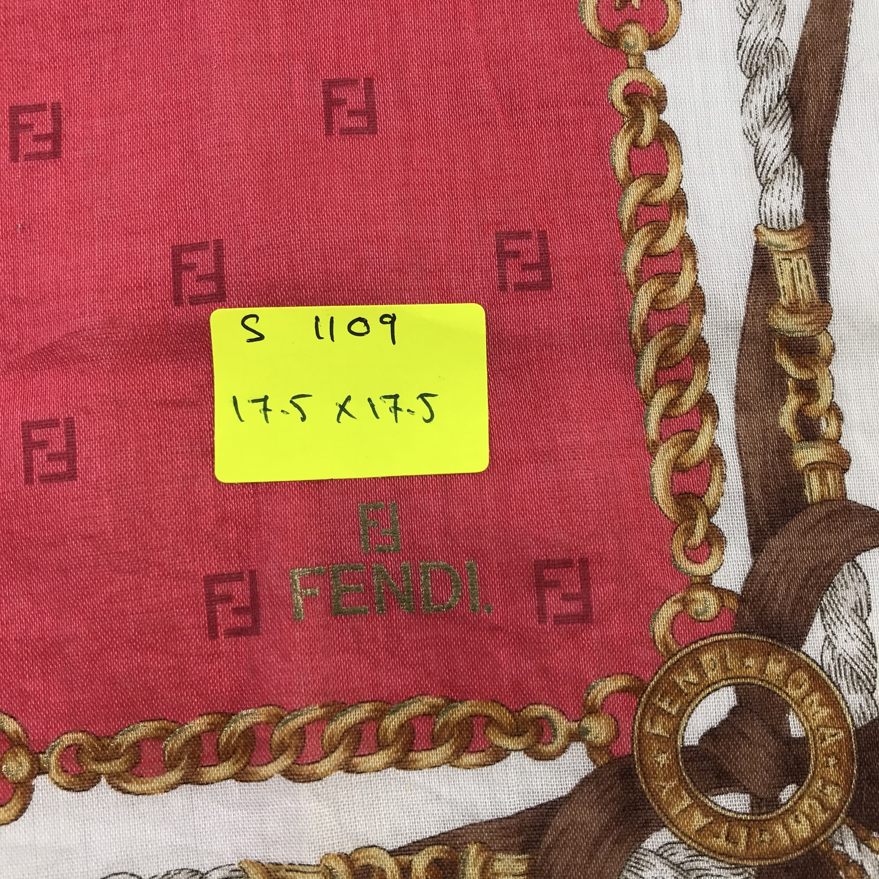 Vintage Vintage Fendi Bandana / Handkerchief / Neckerchief - S1109 Size ONE SIZE - 5 Thumbnail