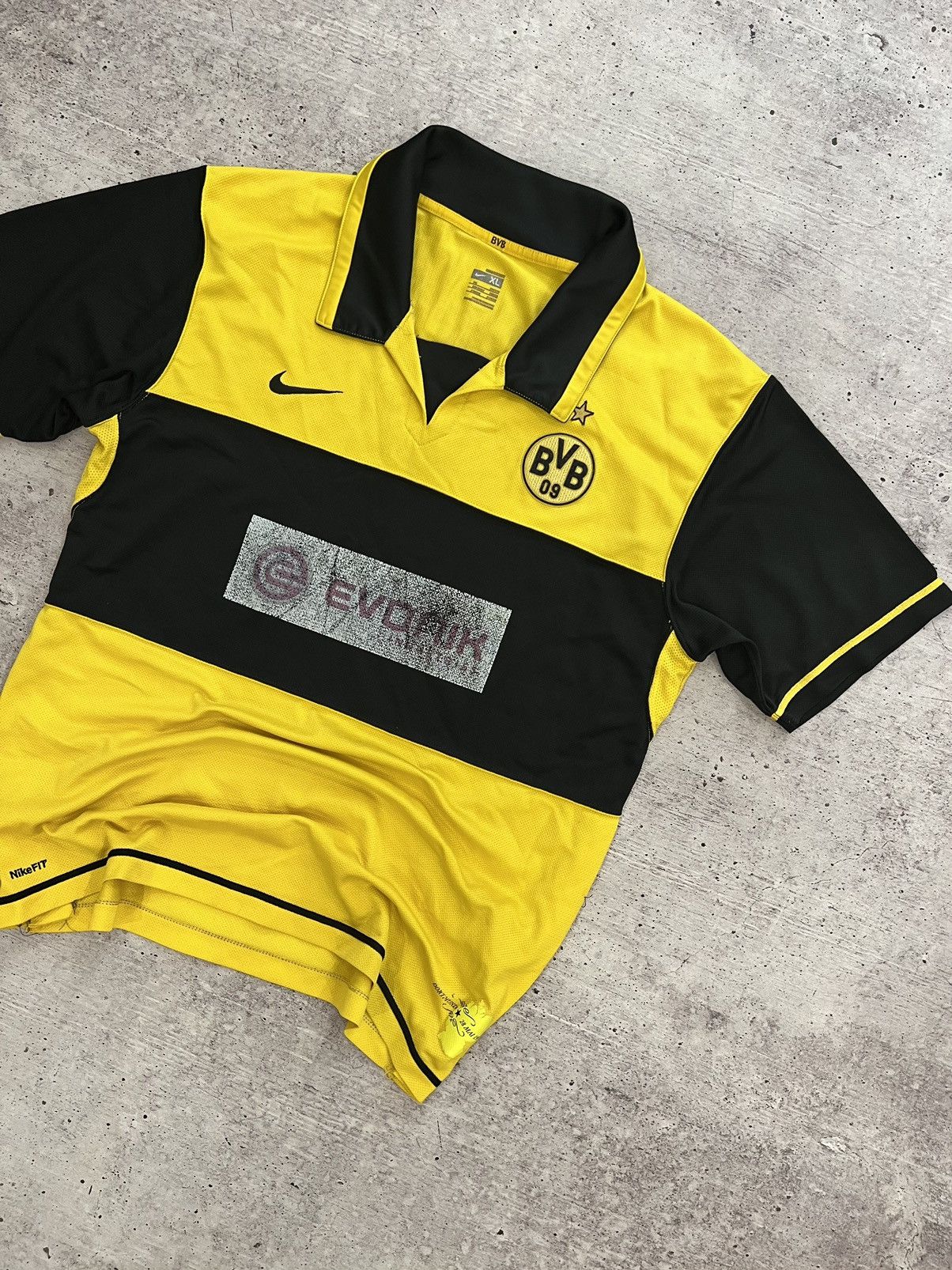Nike 🩸RARE🩸Nike BVB Borussia Dortmund 2007 Home Jersey Size US XL / EU 56 / 4 - 2 Thumbnail