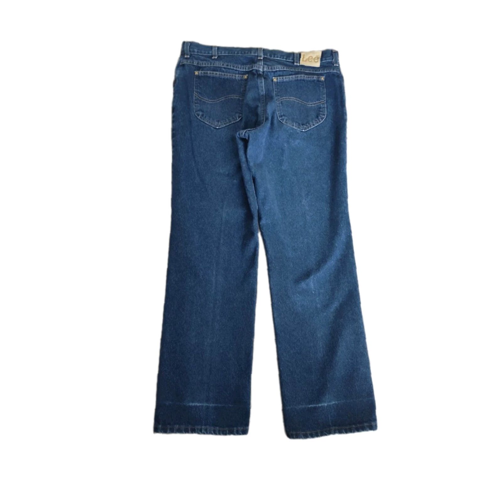 Lee VINTAGE Lee Jeans Men 38x30 Straight Fit Dark Wash 80s 90s USA Made Workwear Size US 38 / EU 54 - 3 Thumbnail