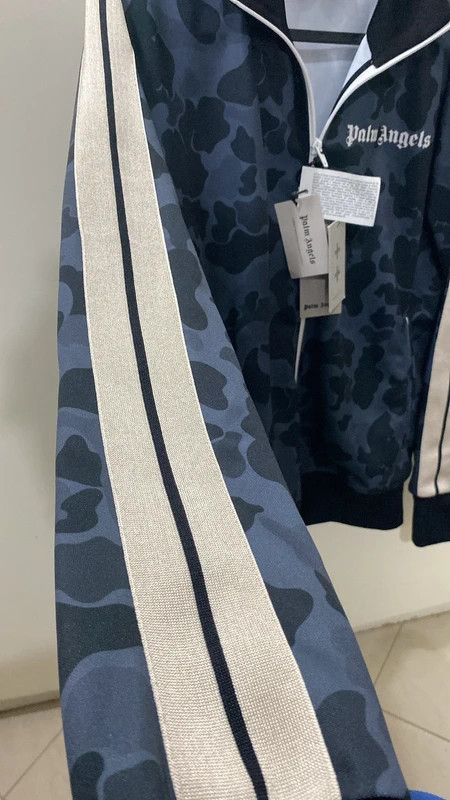 Palm Angels Palm angels track jacket navy blue camo Size US M / EU 48-50 / 2 - 5 Thumbnail