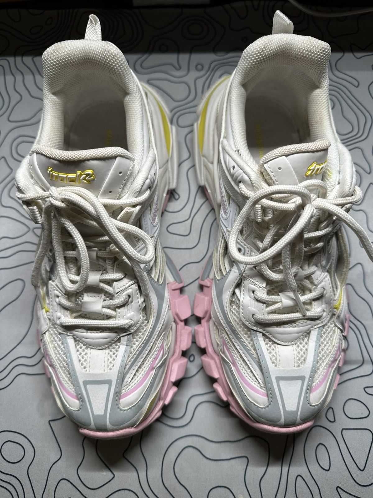 Balenciaga Balenciaga Track 2 Pink White Size US 9 / IT 39 - 4 Thumbnail