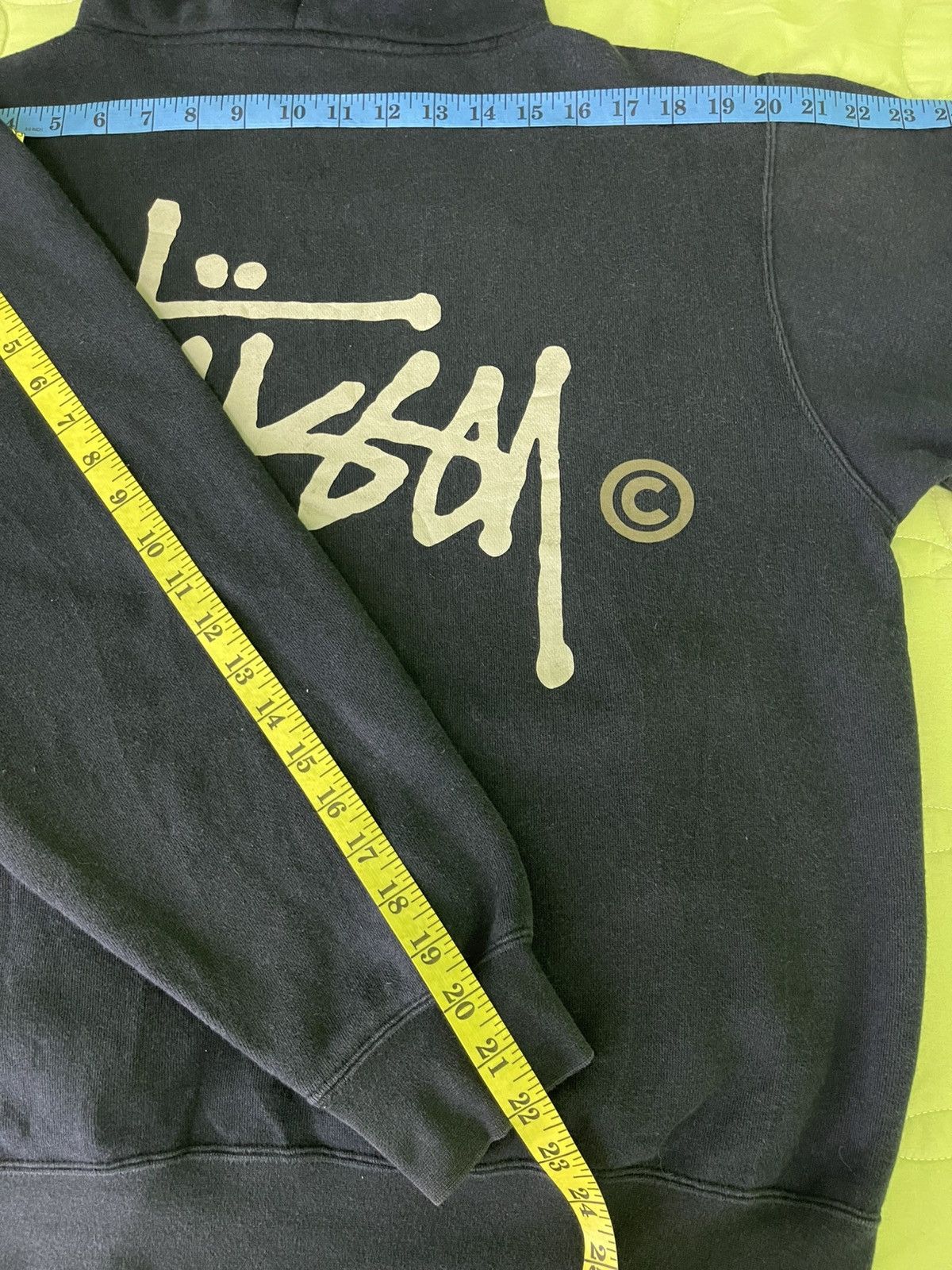 Stussy 2000's Vintage Stussy Pigment Dyed Hoodie Blue Black Size US M / EU 48-50 / 2 - 16 Thumbnail