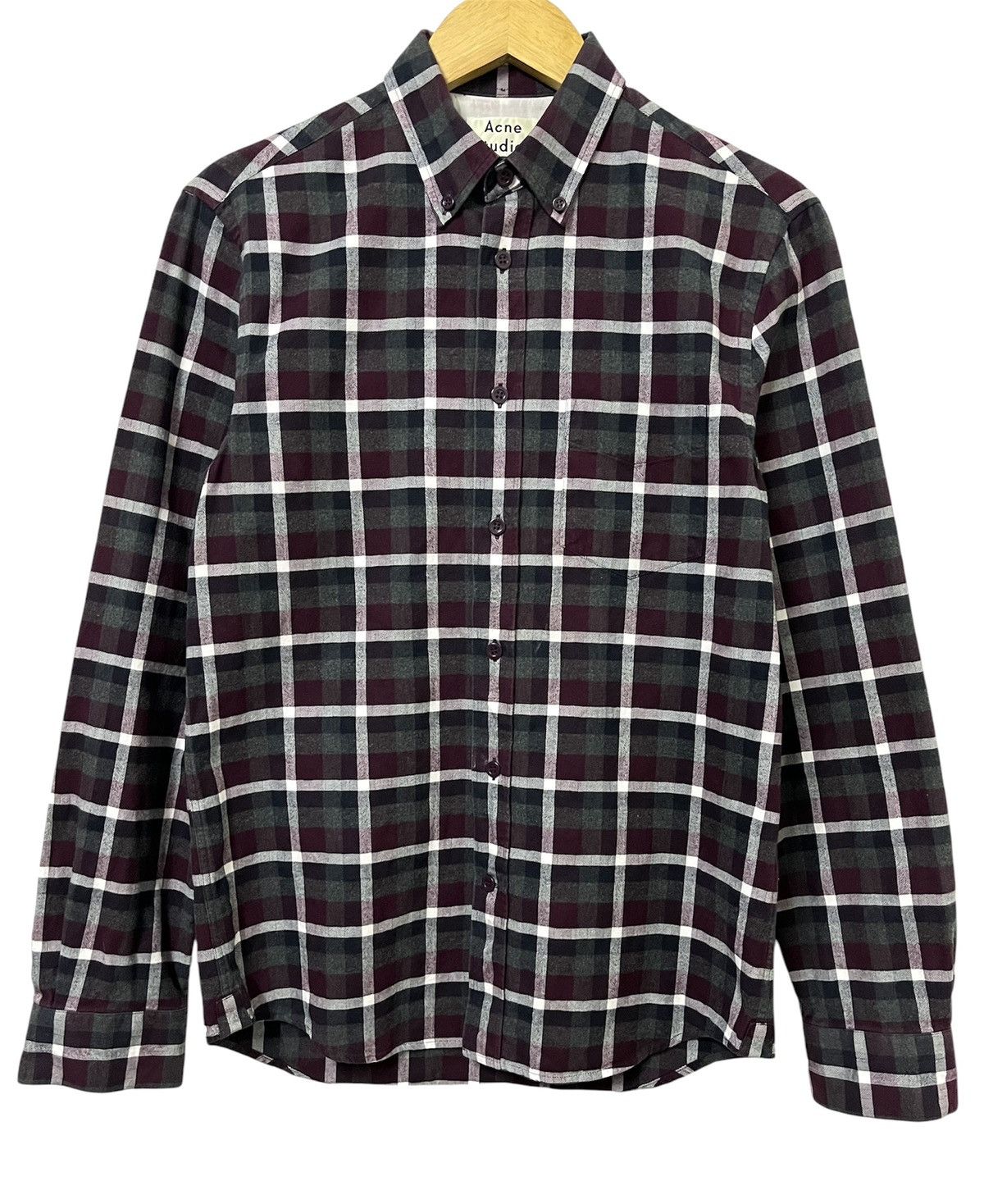 ACNE STUDIOS ISHERWOOD CHECKERED CASUAL SHIRT