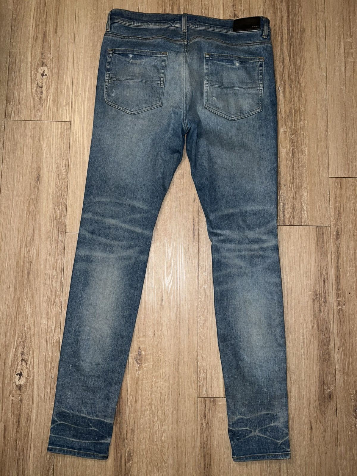 Amiri Amiri Logo Applique Jeans Clay Indigo 36 Size US 36 / EU 52 - 3 Thumbnail