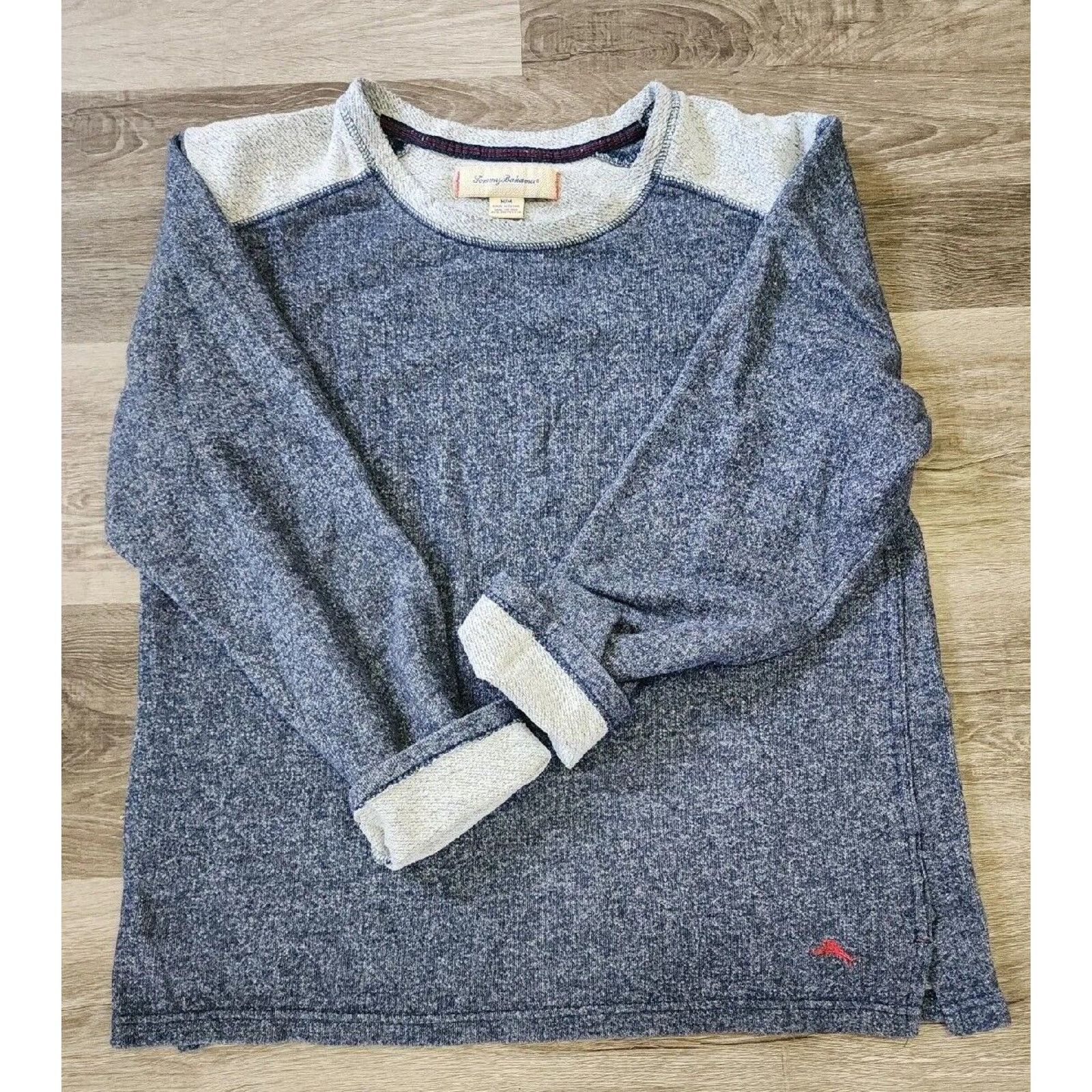 Tommy Bahama Tommy Bahama Men's Blue Fisherman Crew Neck Sweater Medium Size US M / EU 48-50 / 2 - 2 Thumbnail