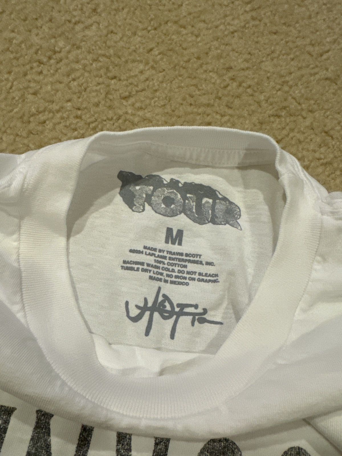 Travis Scott TRAVIS SCOTT TOURNEE TEE Size US L / EU 52-54 / 3 - 4 Thumbnail