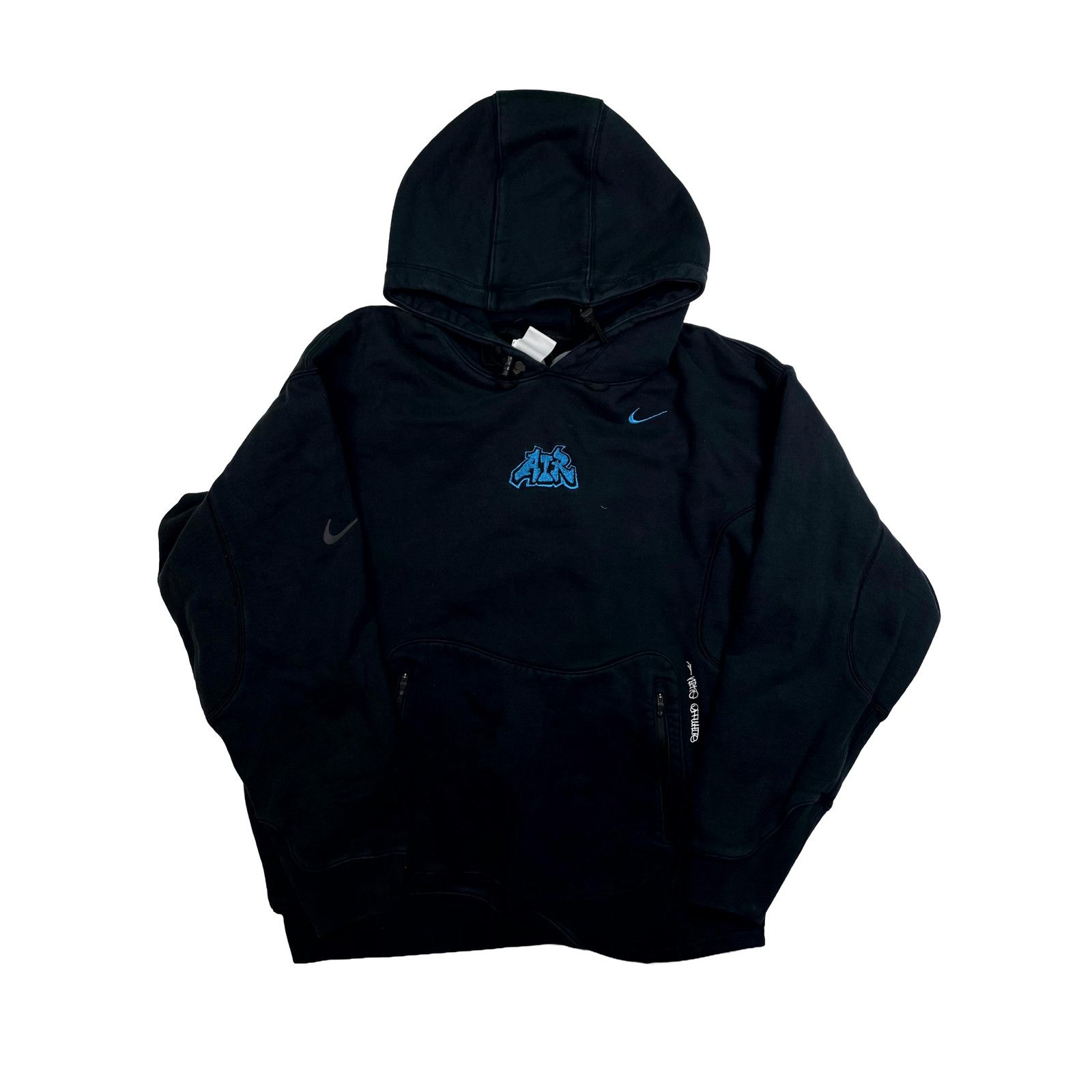Nike Nike Off White 006 Fleece Black Hoodie Size US M / EU 48-50 / 2 - 1 Thumbnail