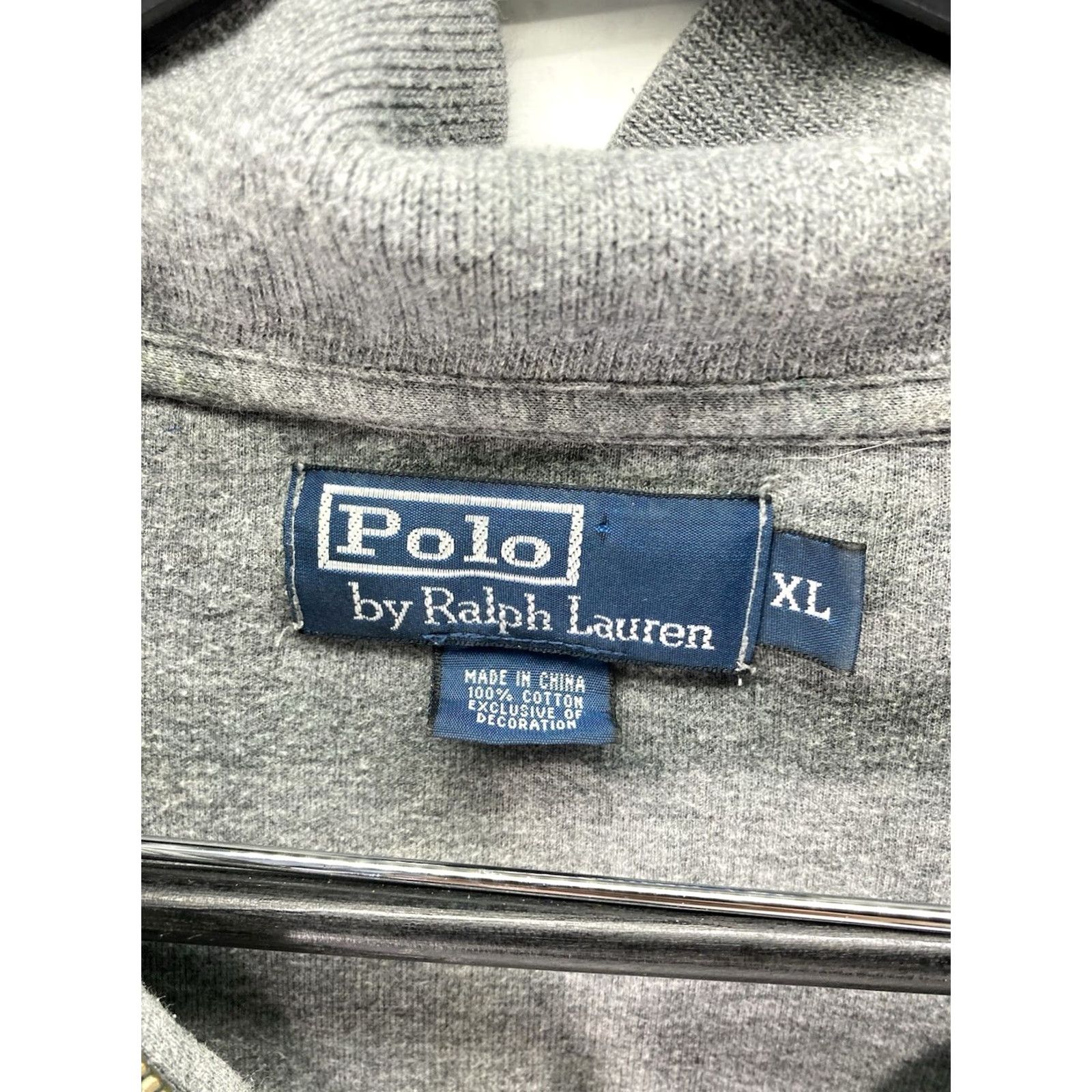 Ralph Lauren Polo Ralph Lauren Sweater Men XL Gray Pullover 1/4 Zip Long Sleeve Heavy Cotton Size US XL / EU 56 / 4 - 5 Thumbnail
