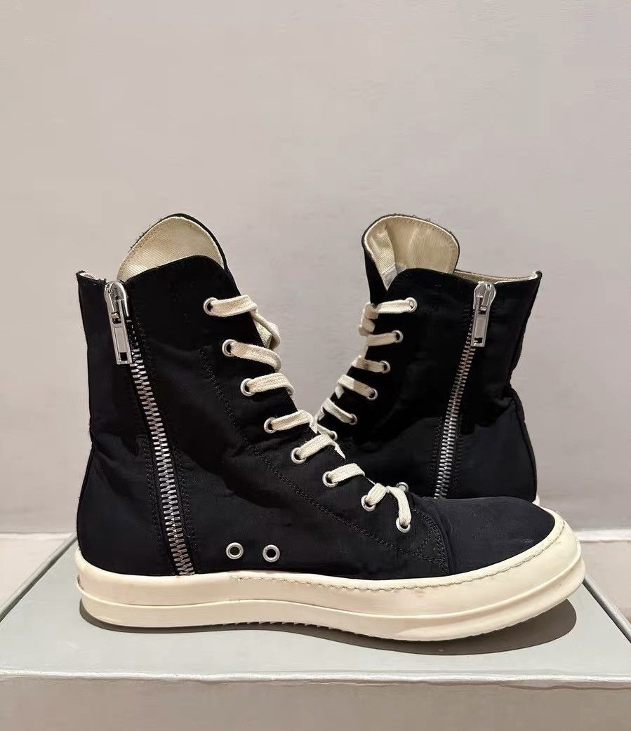 Rick Owens Rick Owens DRKSHDW Black Warrior High-Top Canvas Size US 8 / EU 41 - 4 Thumbnail