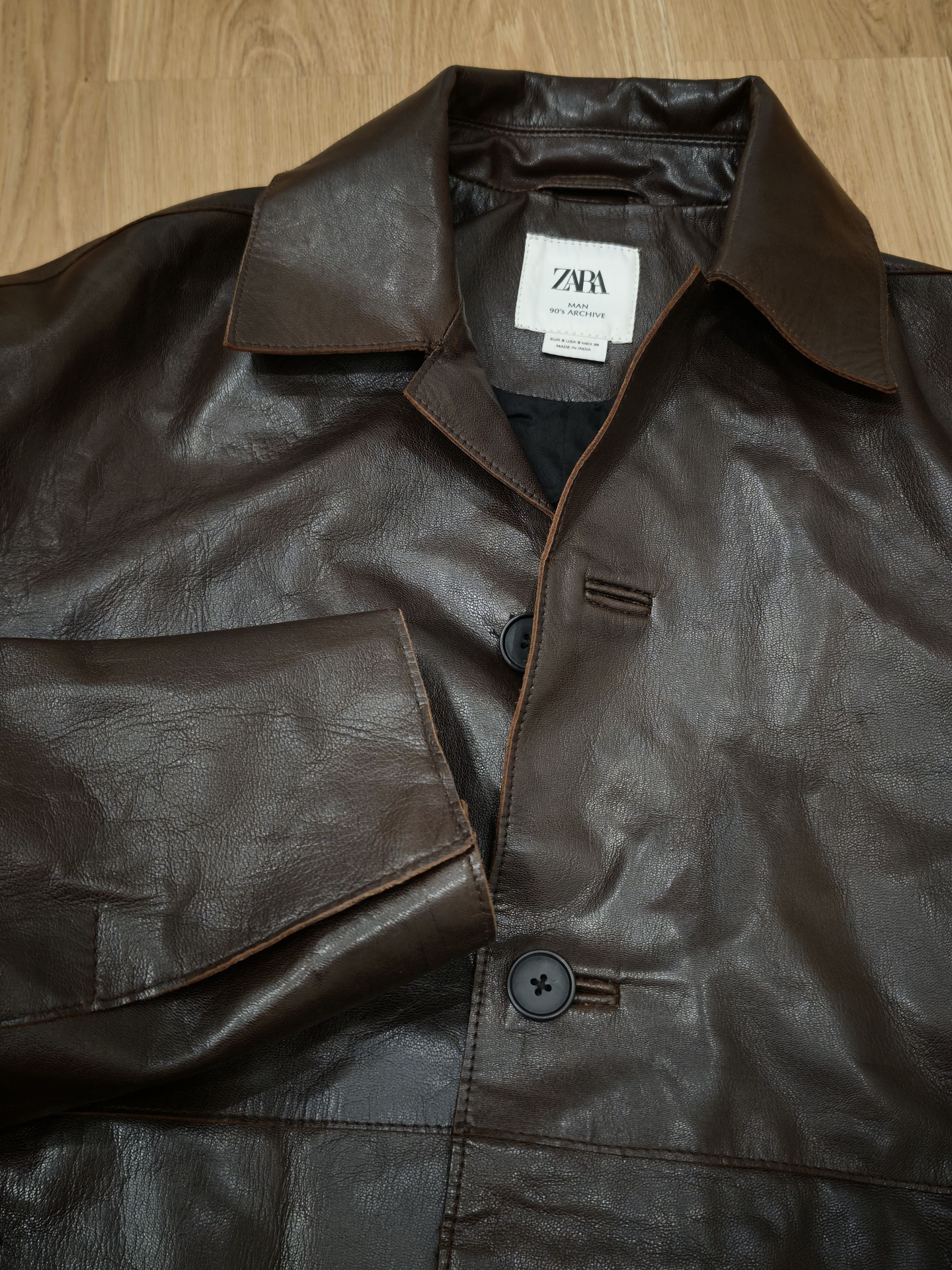 Zara ZARA - Goat Leather Jacket - Size S Size US S / EU 44-46 / 1 - 7 Thumbnail